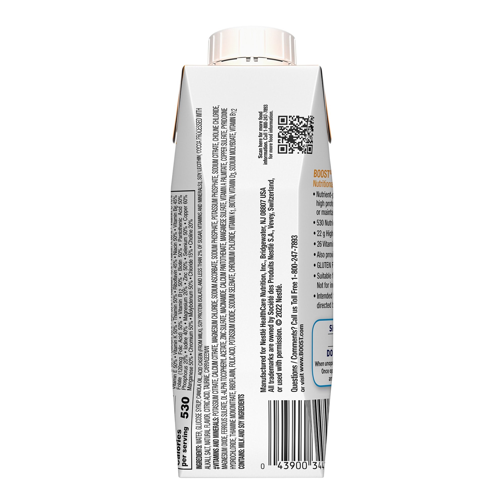 Oral Supplement Boost® Very High Calorie Chocolate Flavor Liquid 8 oz. Reclosable Carton - image 6