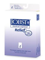 Compression Stocking Jobst® Relief Knee High X-Large / Full Calf Beige Closed Toe