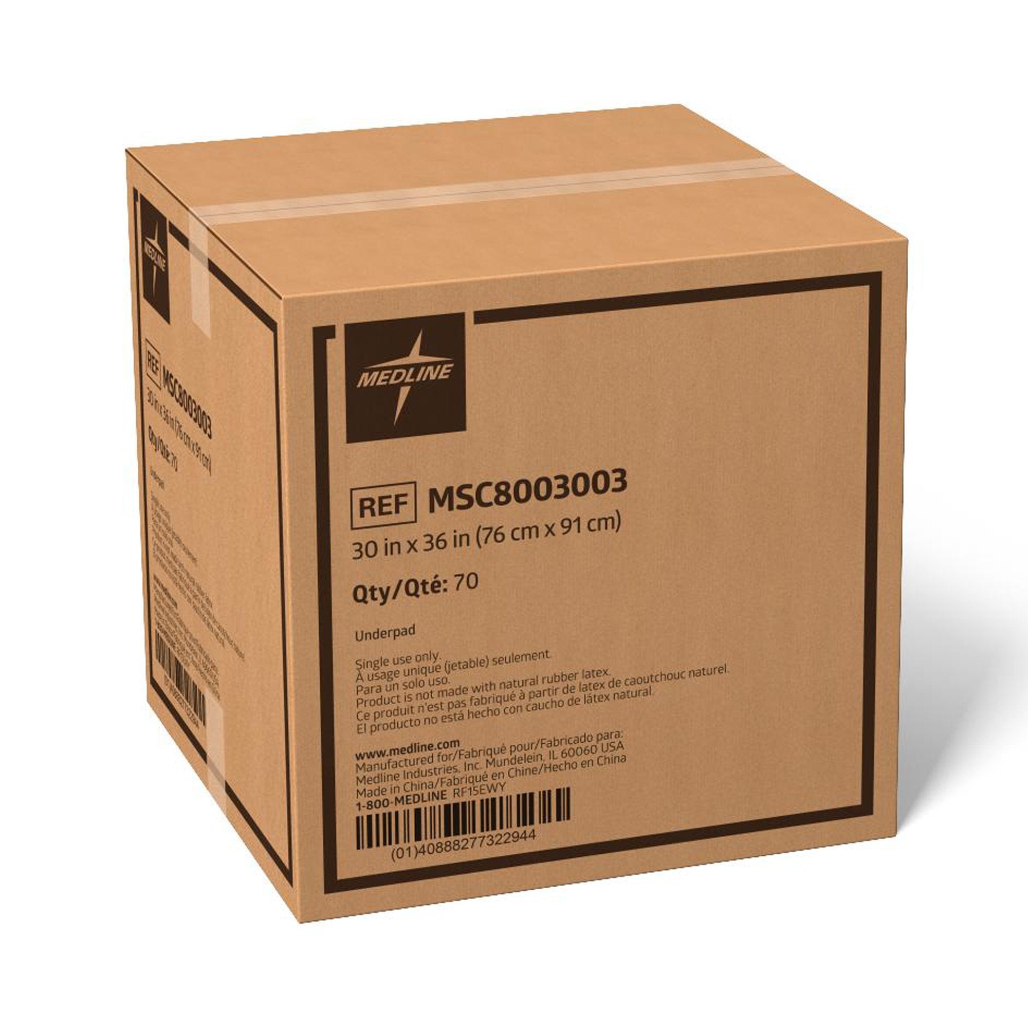Disposable Underpad Ultrasorbs® Advanced Low Air Loss and Repositioning 30 X 36 Inch Super Absorbent Polymer Heavy Absorbency - image 3