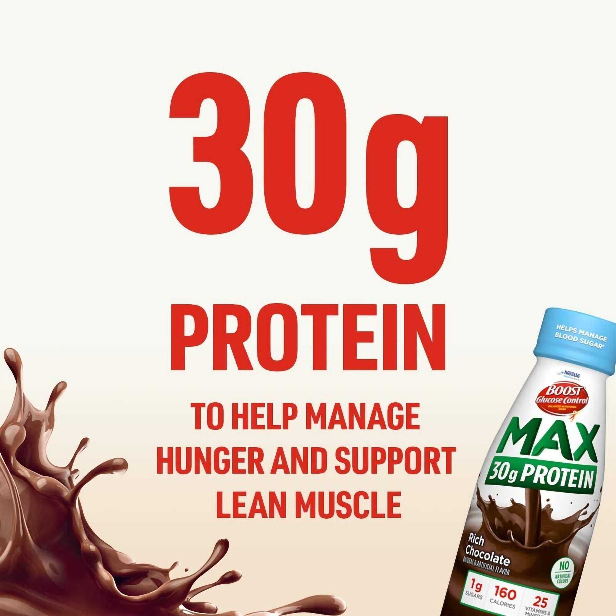 Oral Supplement Boost Glucose Control® Max Rich Chocolate Flavor Liquid 11 oz. Bottle - image 5
