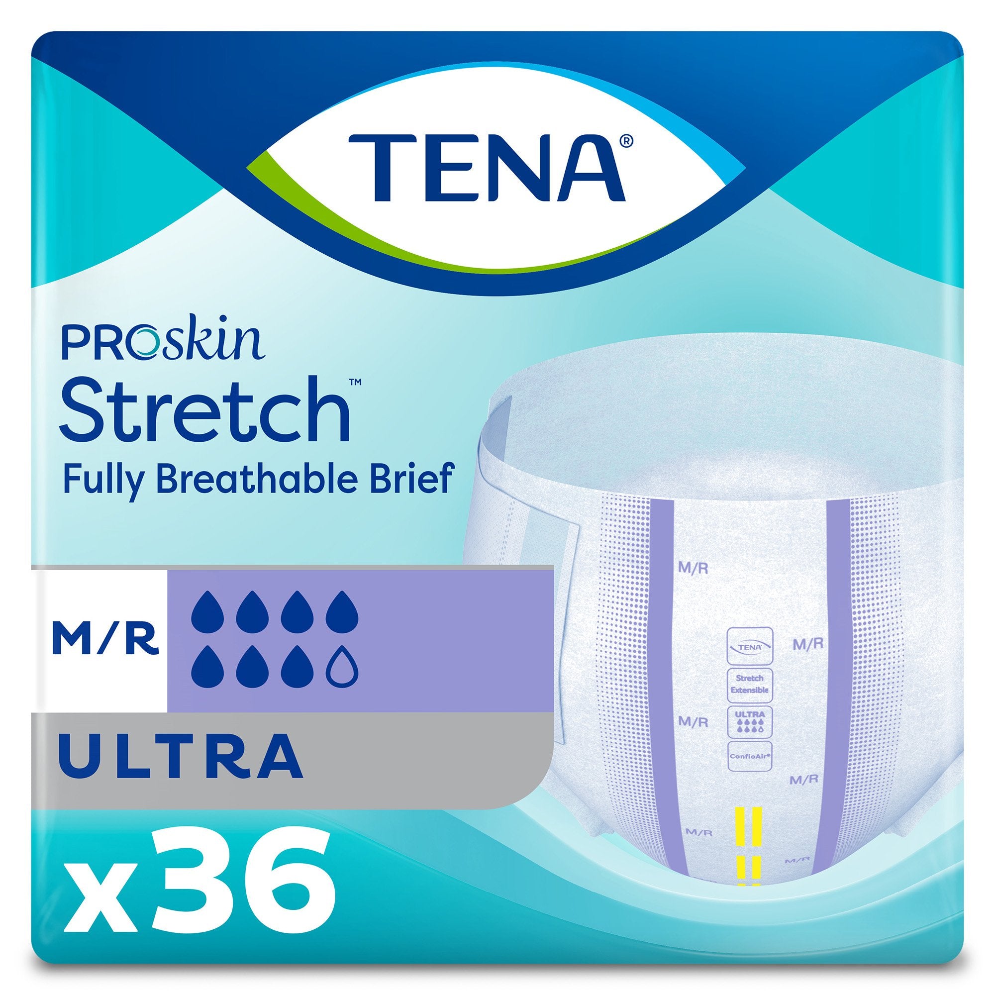 Tena® ProSkin Stretch™ Ultra Incontinence Brief, Medium