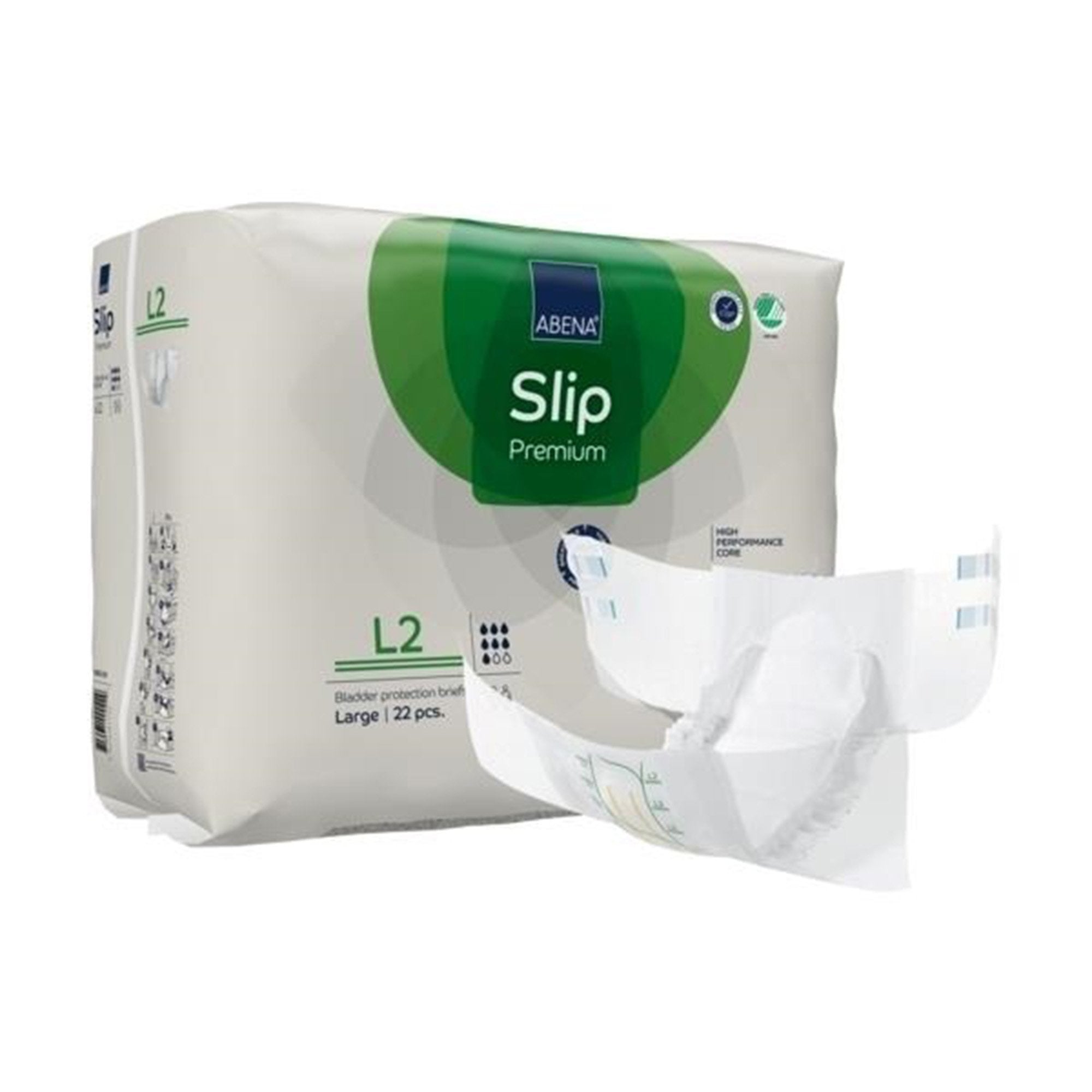 Incontinence Brief Abena® Slip Premium L2 Adult Large Unisex Disposable Heavy Absorbency