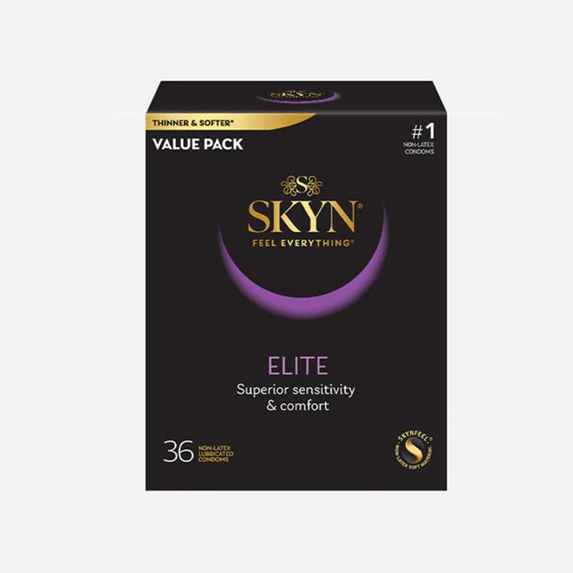 Condom SKYN® Elite Lubricated One Size Fits Most 36 Per Box - image 2
