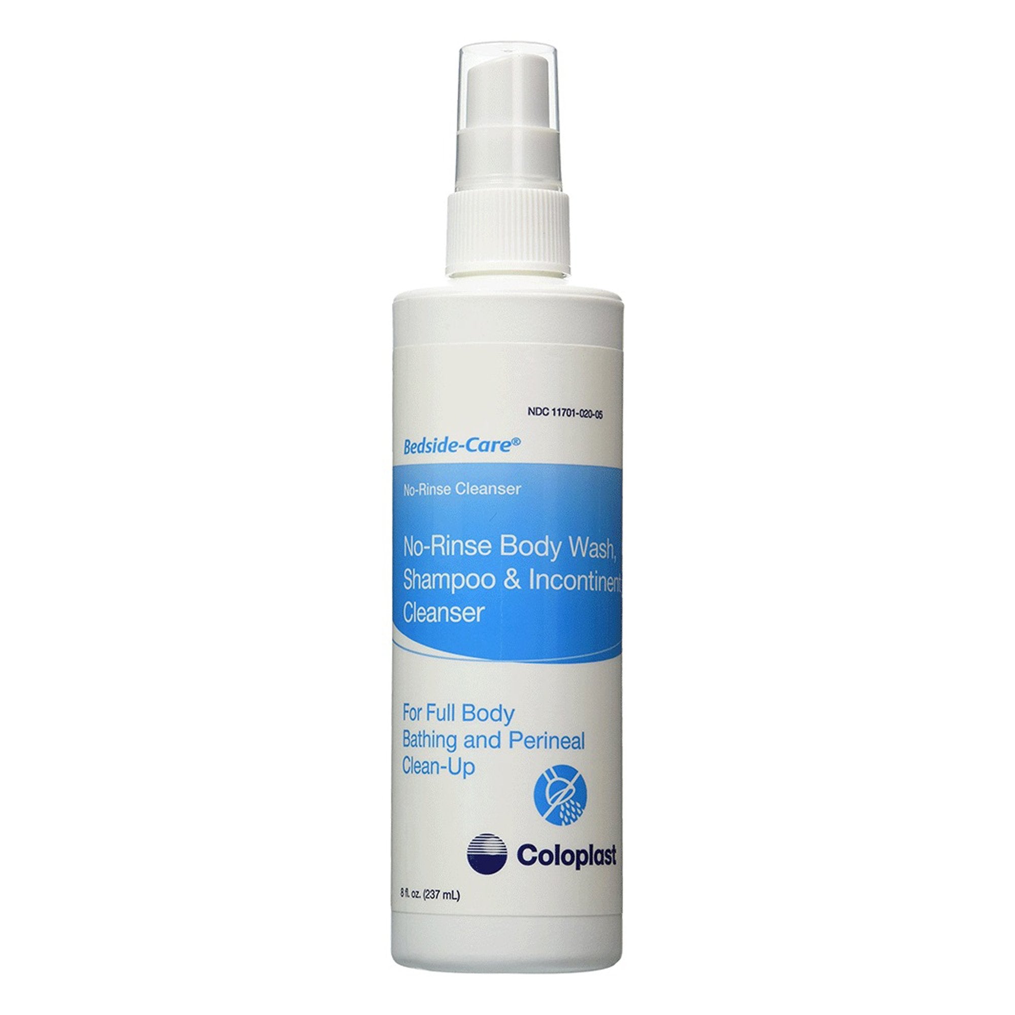 Bedside-Care® Rinse-Free Shampoo and Body Wash, Skin-Friendly Formula, 8.1 oz.
