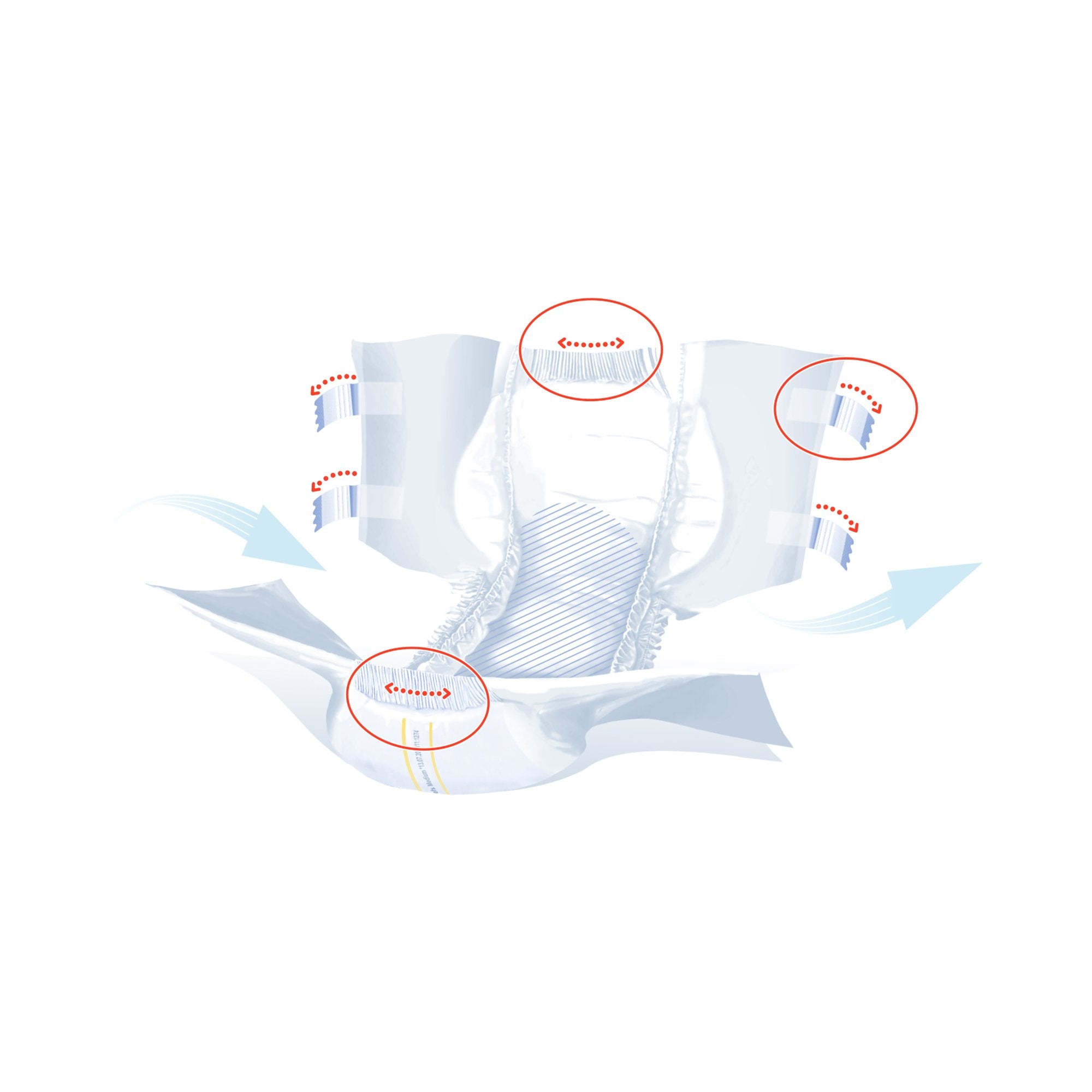 Incontinence Brief Seni® Super Plus Adult Medium Unisex Disposable Heavy Absorbency - image 10