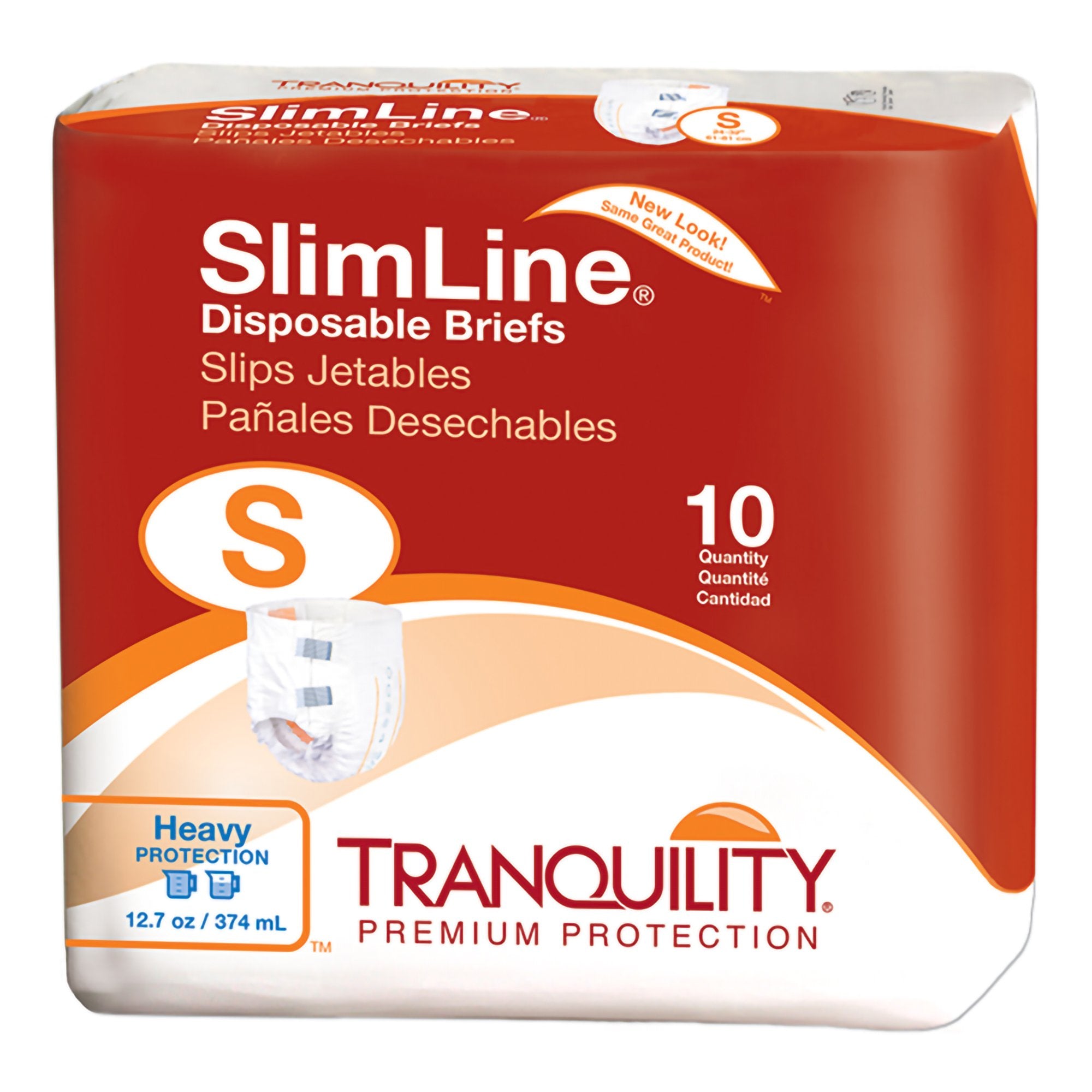 Tranquility® SlimLine® Heavy Protection Incontinence Brief, Small