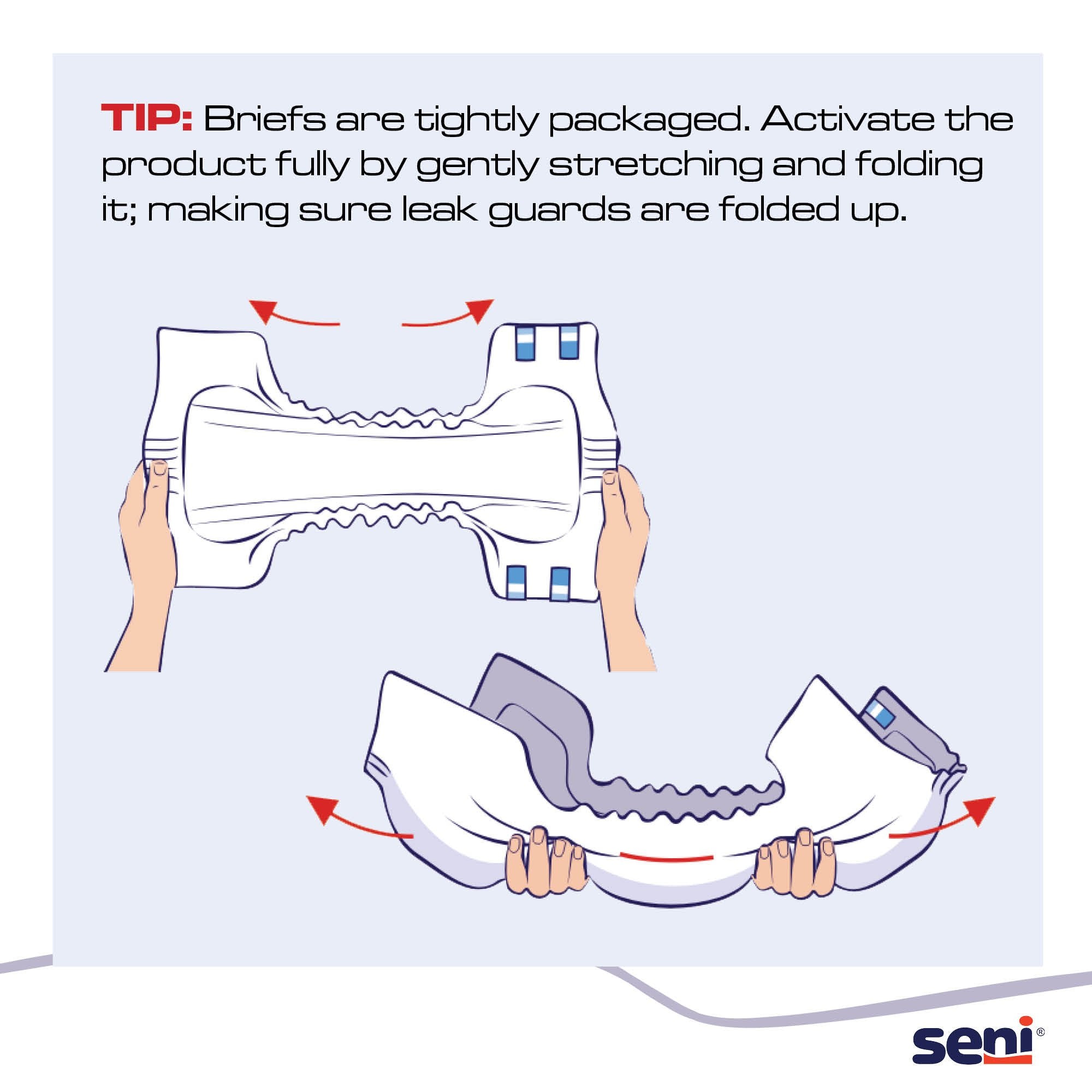 Incontinence Brief Seni® Super Plus Adult Medium Unisex Disposable Heavy Absorbency - image 4