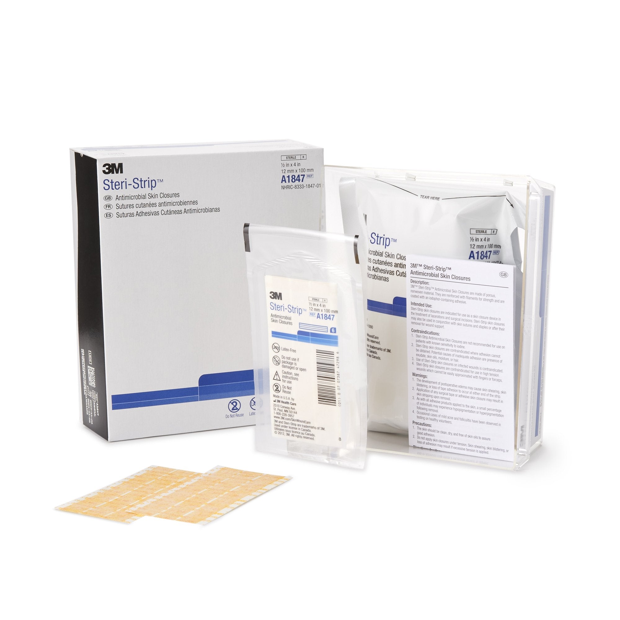 3M™ Steri-Strip™ Antimicrobial Skin Closure Strip