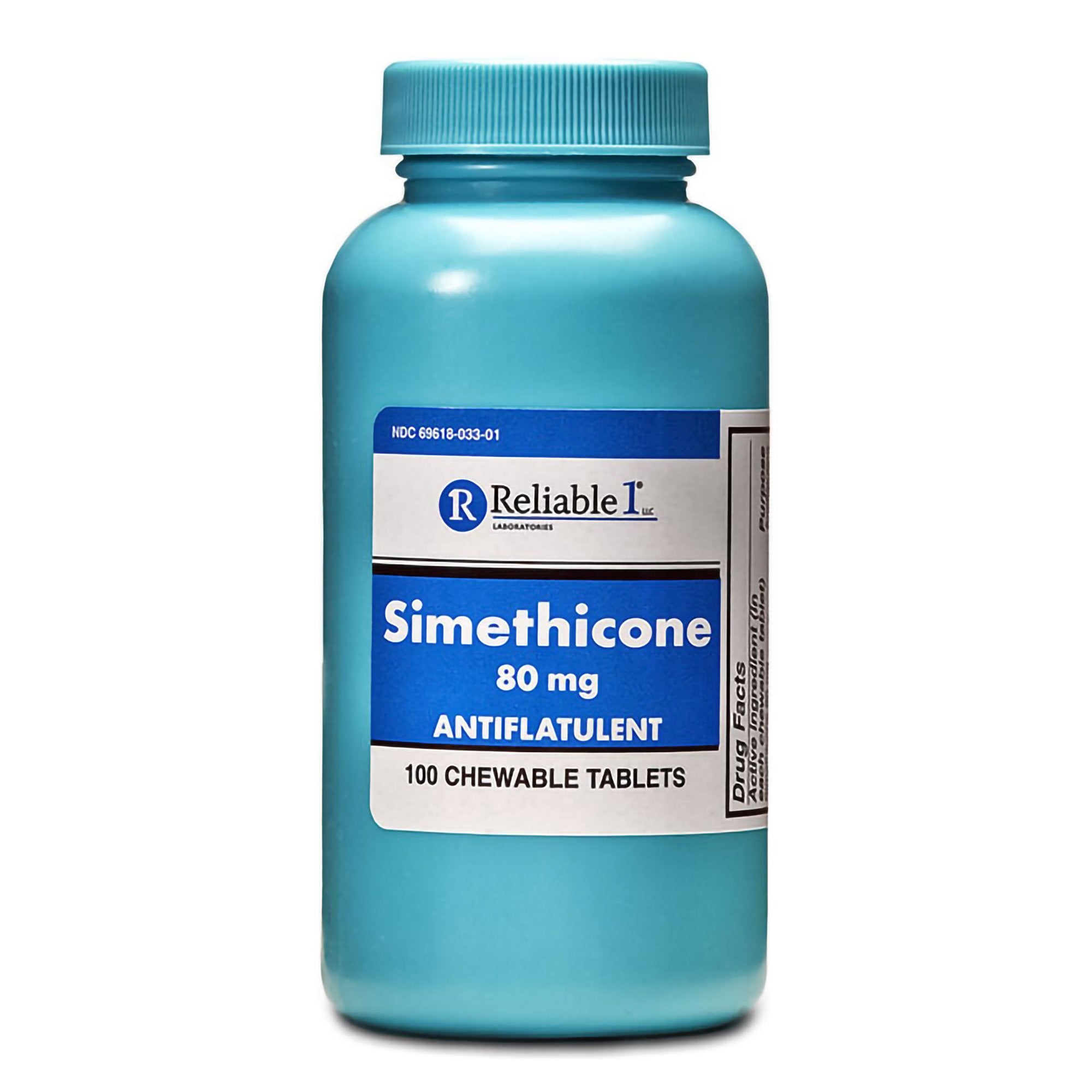 Reliable 1® Simethicone Gas Relief Chewable Tablets