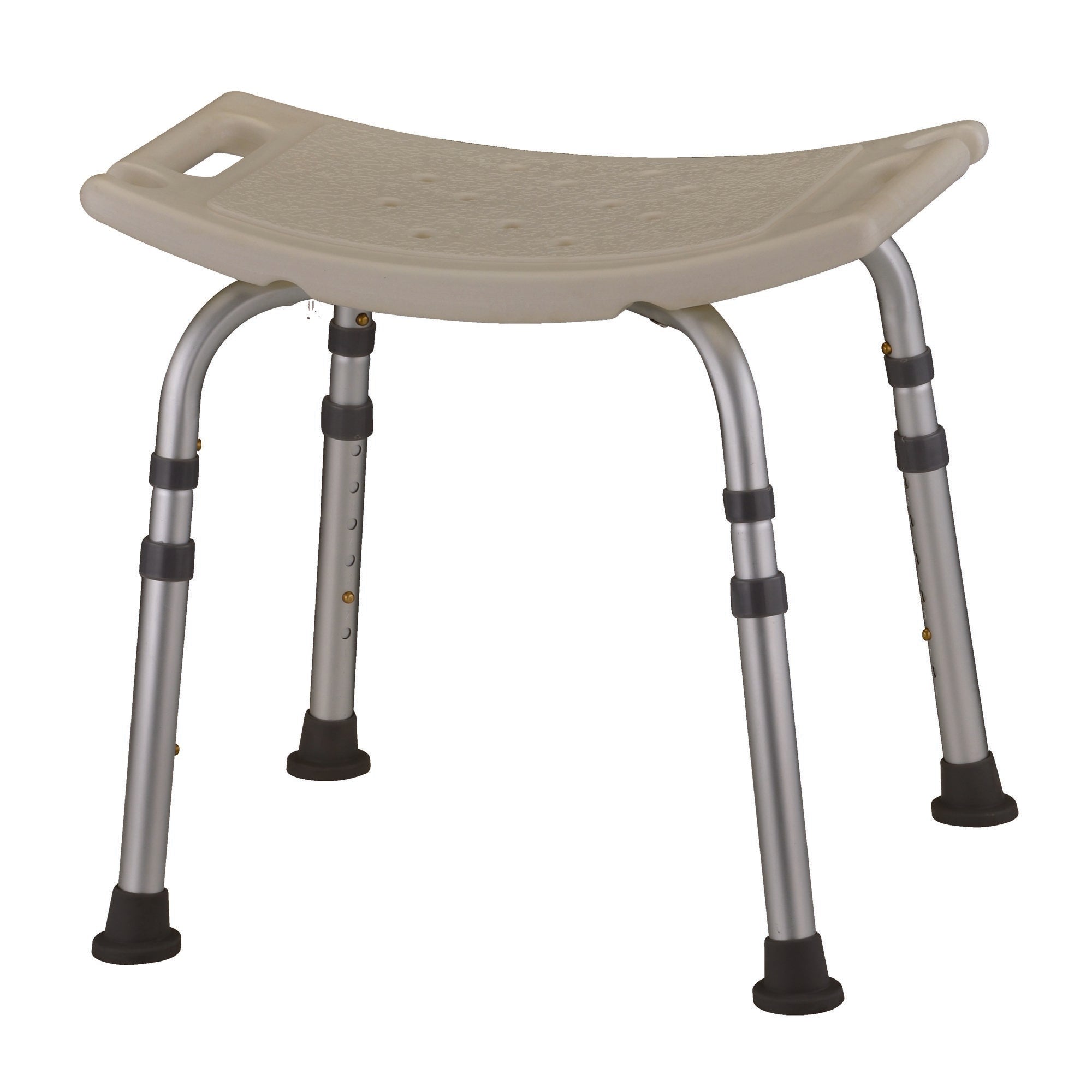 Shower Chair Nova Without Arms Aluminum Frame Without Backrest 20 Inch Seat Width 300 lbs. Weight Capacity