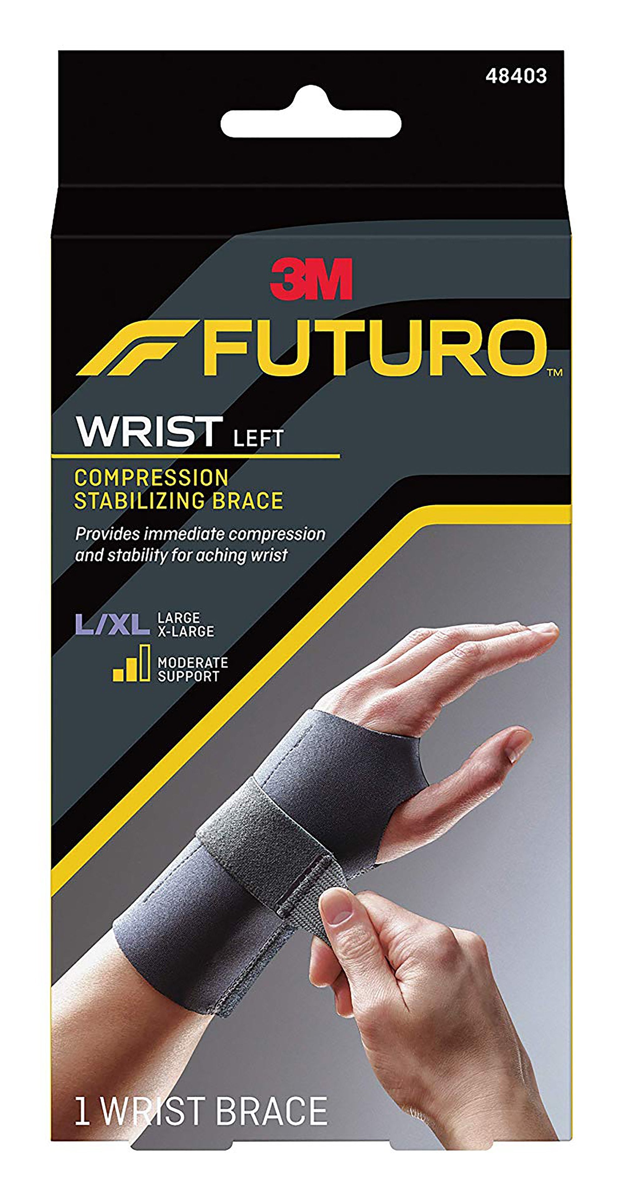 3M™ Futuro™ Wrist Brace for Left Wrist, Large/X-Large