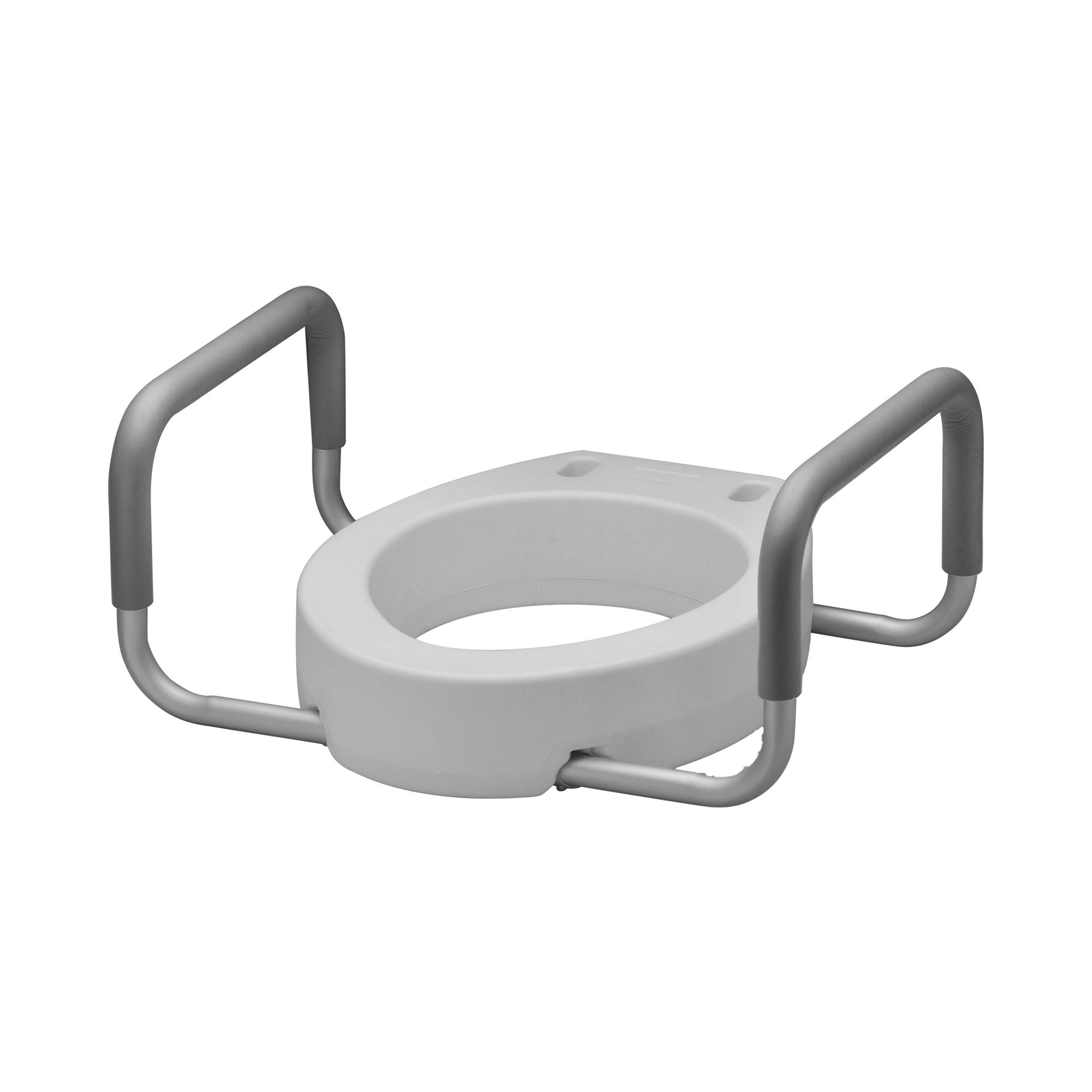 Raised Toilet Seat with Arms Nova 3-1/2 Inch Height Standard Round 300 lbs. Weight Capacity