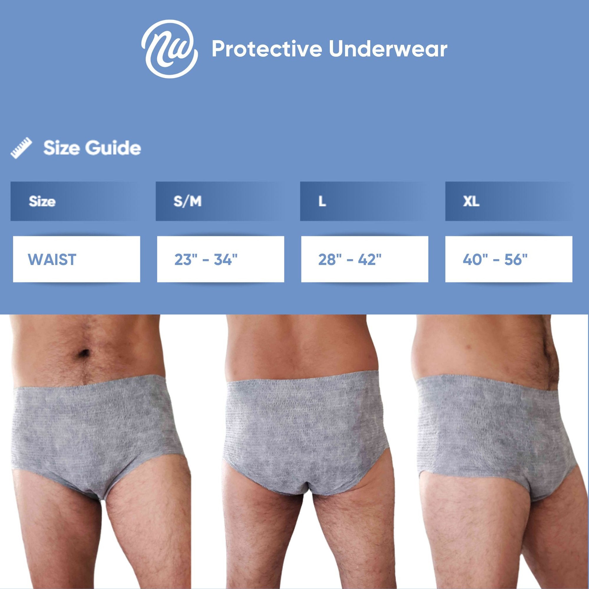 Absorbent Underwear Nexwear Pull On Adult Small / Medium Male Disposable Moderate Absorbency - image 2