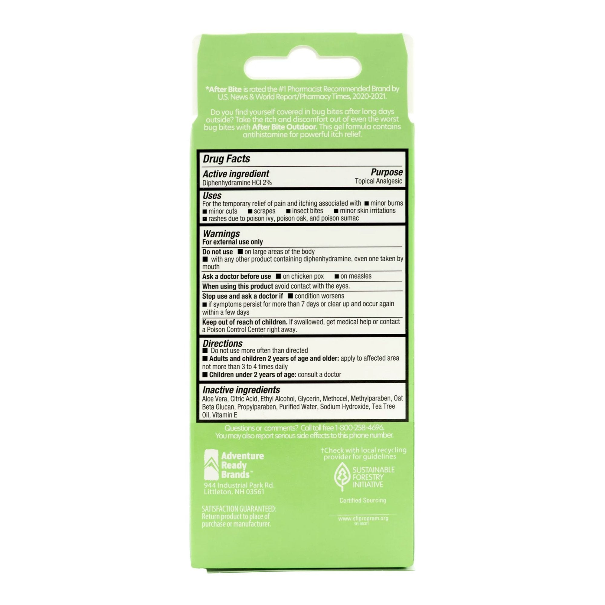 Sting and Bite Relief Baking Soda / Tea Tree Oil AfterBite® Topical Gel 7 oz. Tube - image 2