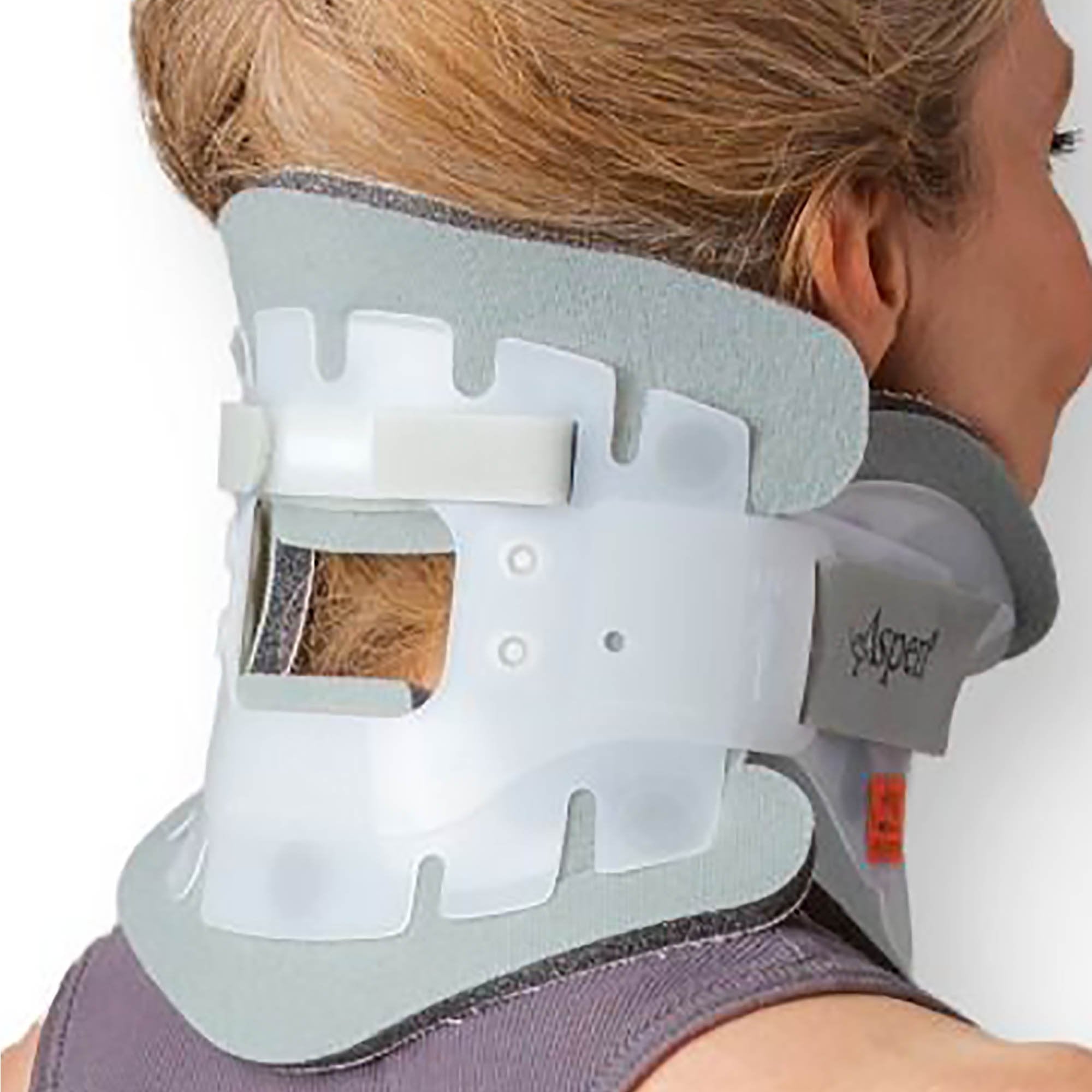 Rigid Cervical Collar Aspen® Preformed Adult Regular Two-Piece / Trachea Opening 13 to 21 Inch Neck Circumference - image 4