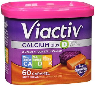 VIACTIV Calcium+ Bone Strengthening Soft Chews Rich Caramel