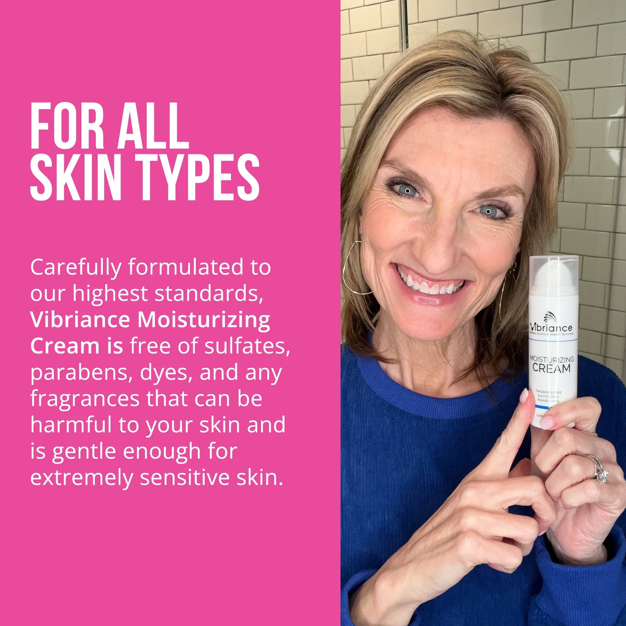 Vibriance Lightweight Face Moisturizing Cream, Hydrating and Fast-Absorbing, Gentle for All Skin Types, Non-Greasy Formula | 1.7 Fl Oz (50 Ml)