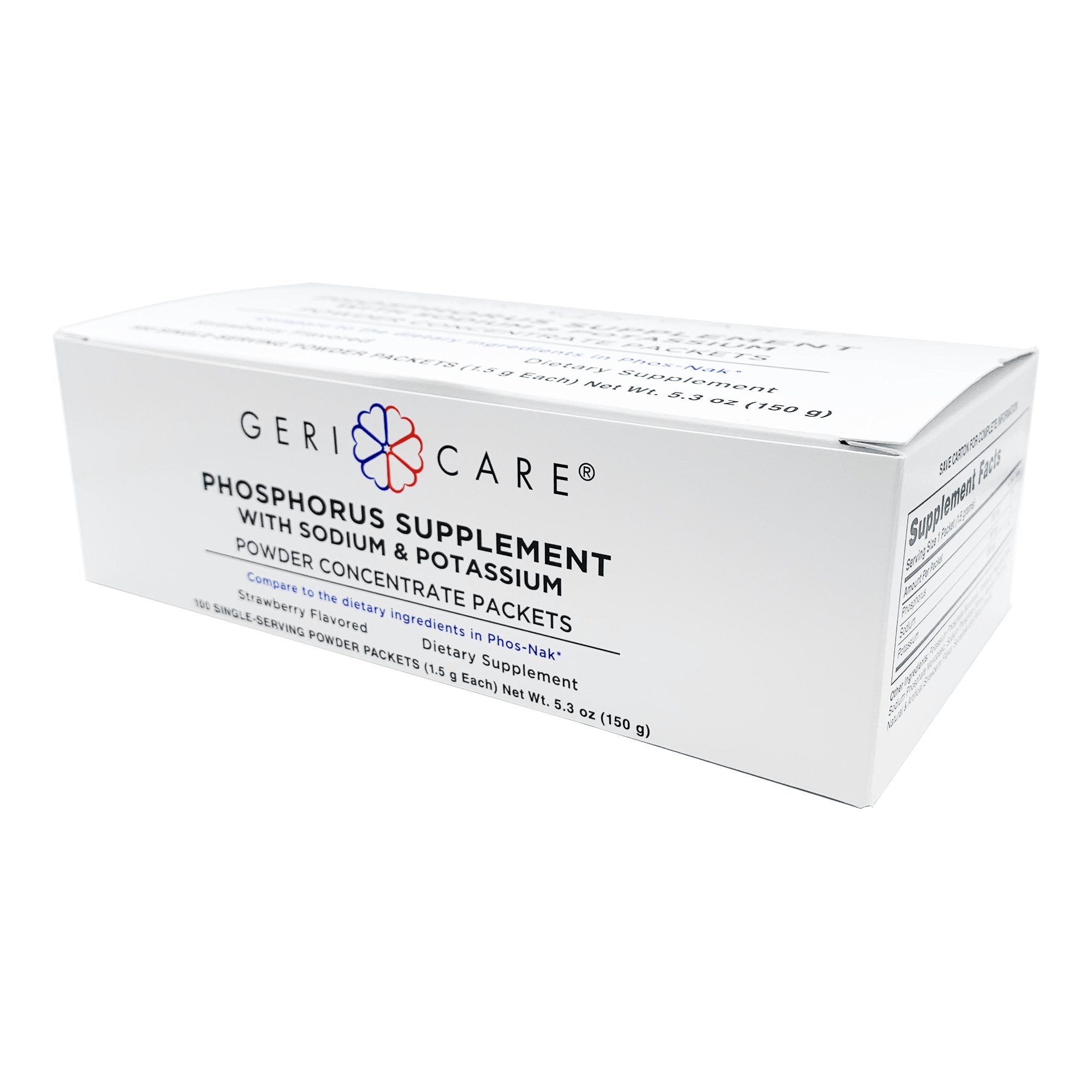 Dietary Supplement Geri-Care® Phosphorus / Sodium / Potassium 250 mg -160 mg - 280 mg Strength Oral Powder 100 per Box Strawberry Flavor - image 2