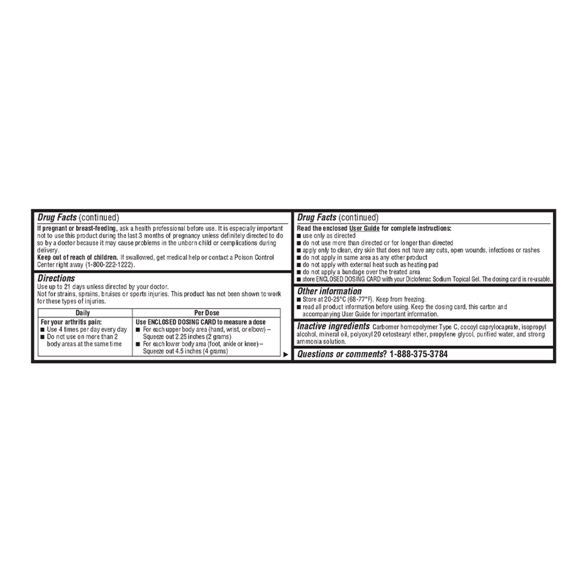 Topical Pain Relief Geri-Care® 1% Strength Diclofenac Sodium Topical Gel 100 Gram - image 4