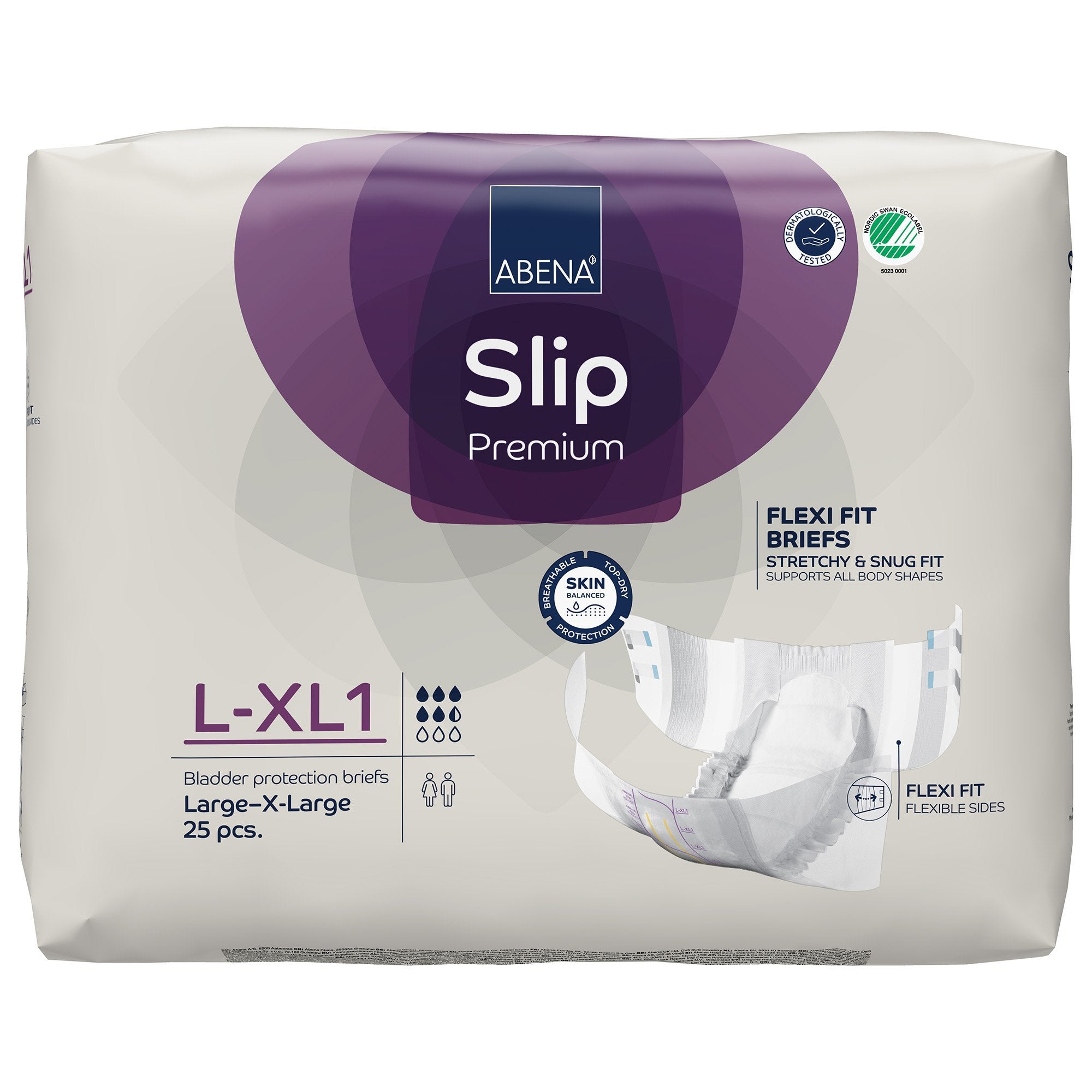 Incontinence Brief Abena Slip Flexi Fit Adult Large / X-Large Unisex Disposable Moderate Absorbency - image 2