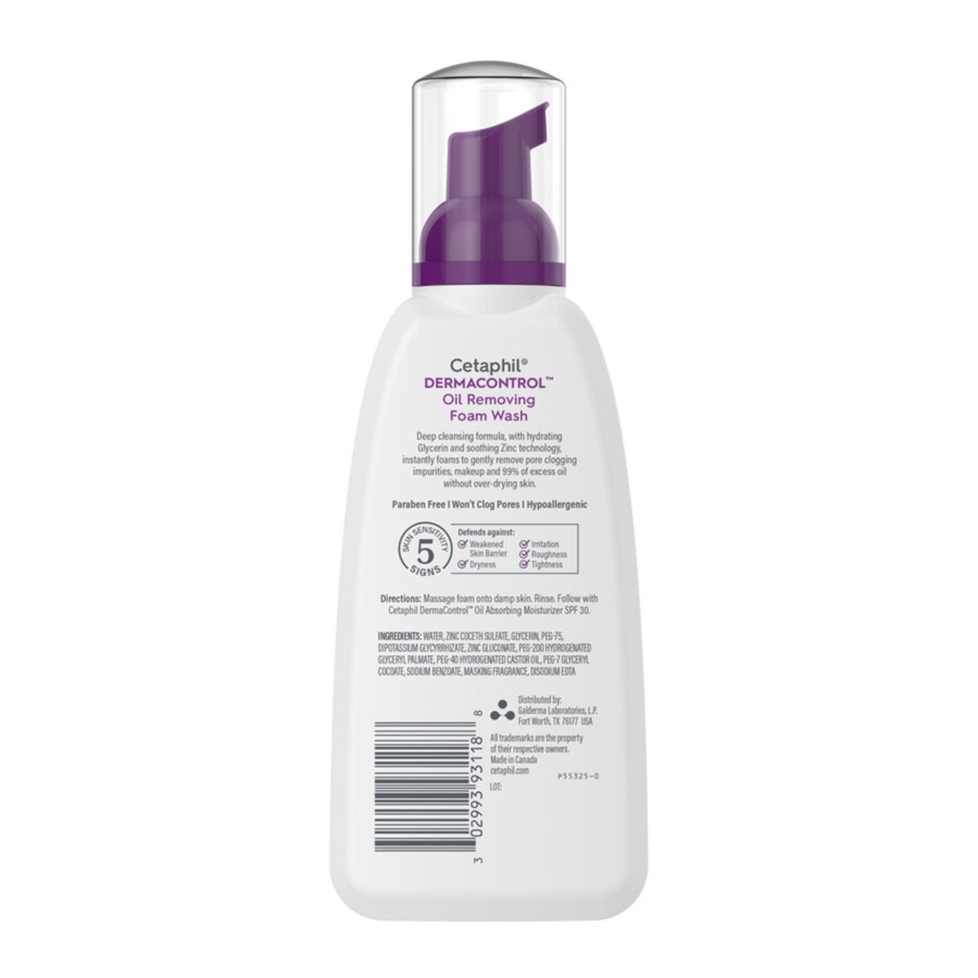 Facial Cleanser Cetaphil® Derma Control™ Oil Removing Foaming 8 oz. Pump Bottle Gentle Scent - image 2
