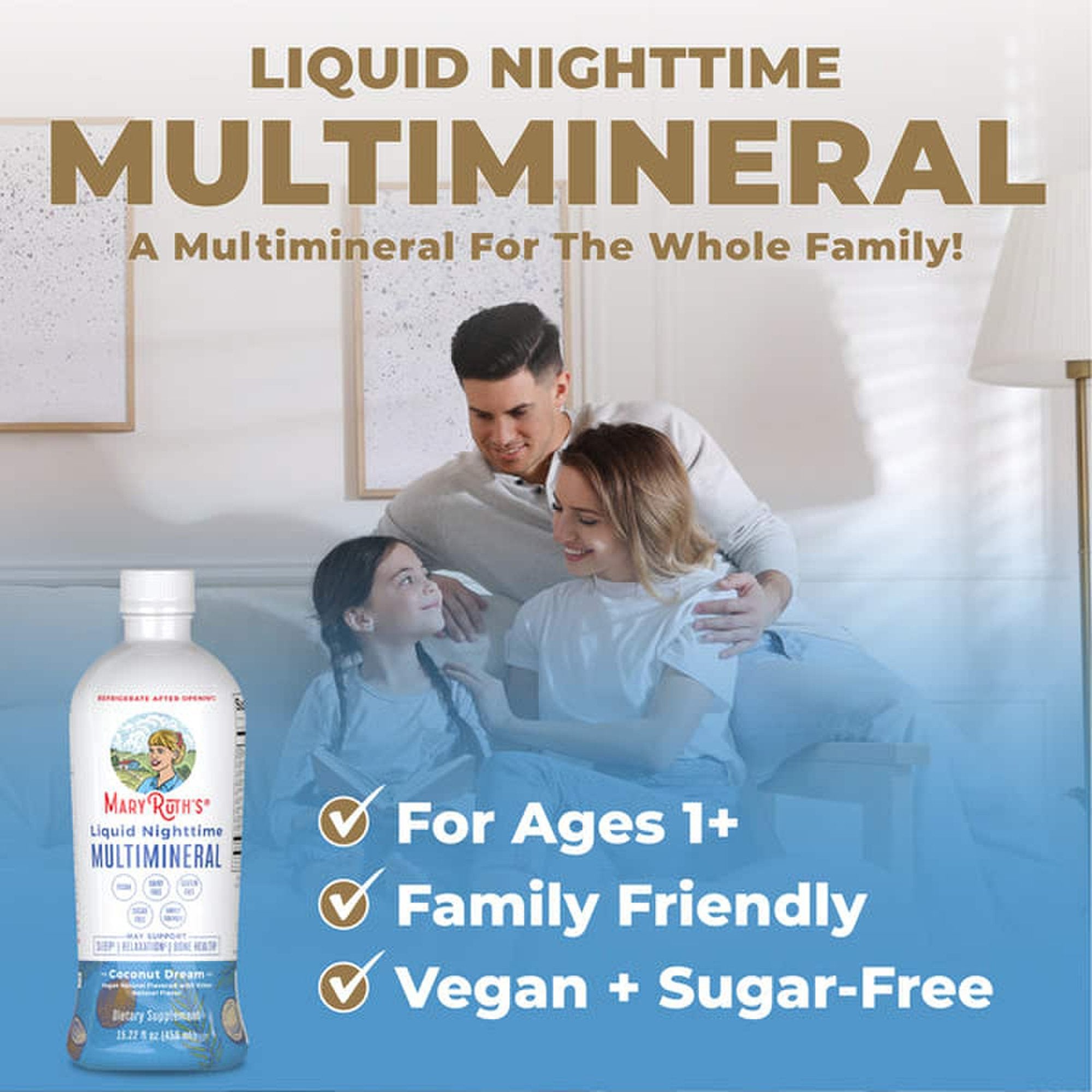 Dietary Supplement Mary Ruth's® Liquid Nighttime Multimineral Vitamin C / D / Calcium / Magnesium 1 mg - 1.7 mcg - 60 mg - 10 mg Strength Liquid 30 oz. Coconut Flavor - image 6