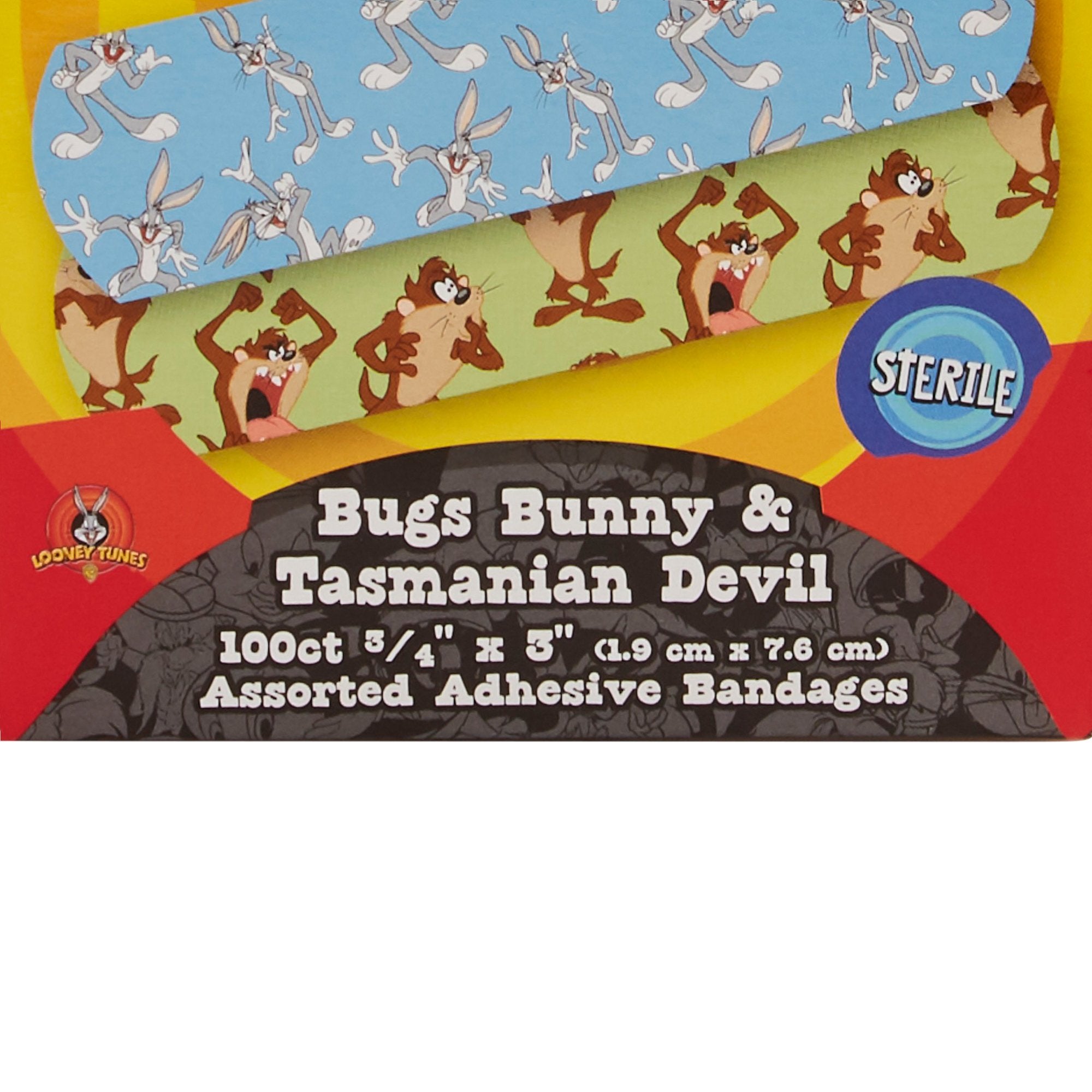 Adhesive Strip Looney Tunes™ Stat Strip® Plastic Kid Design (Looney Tunes Bugs and Taz) 3/4 X 3 Inch Sterile - image 4