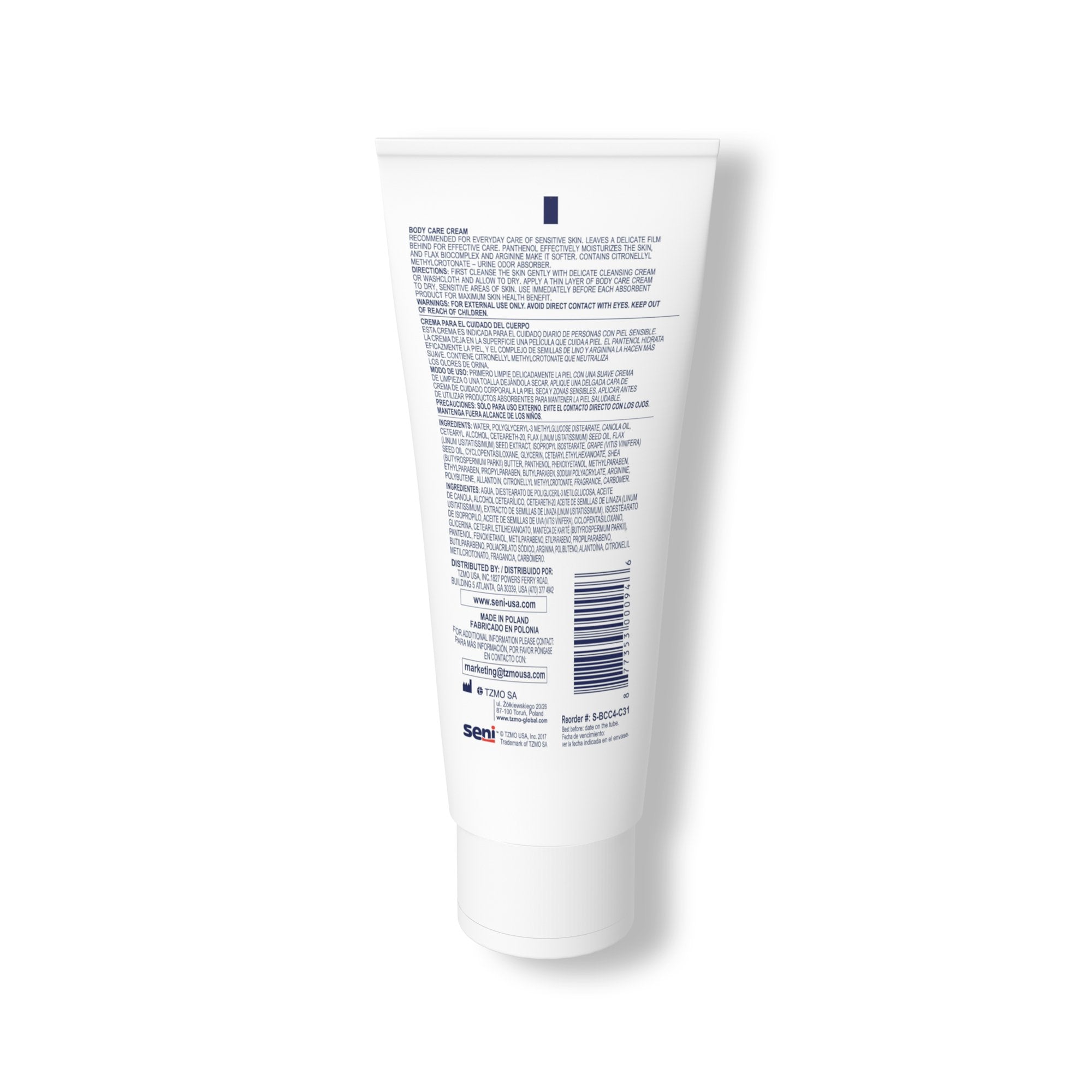 Skin Protectant Seni® Care Body Care 4 oz. Tube Scented Cream - image 2