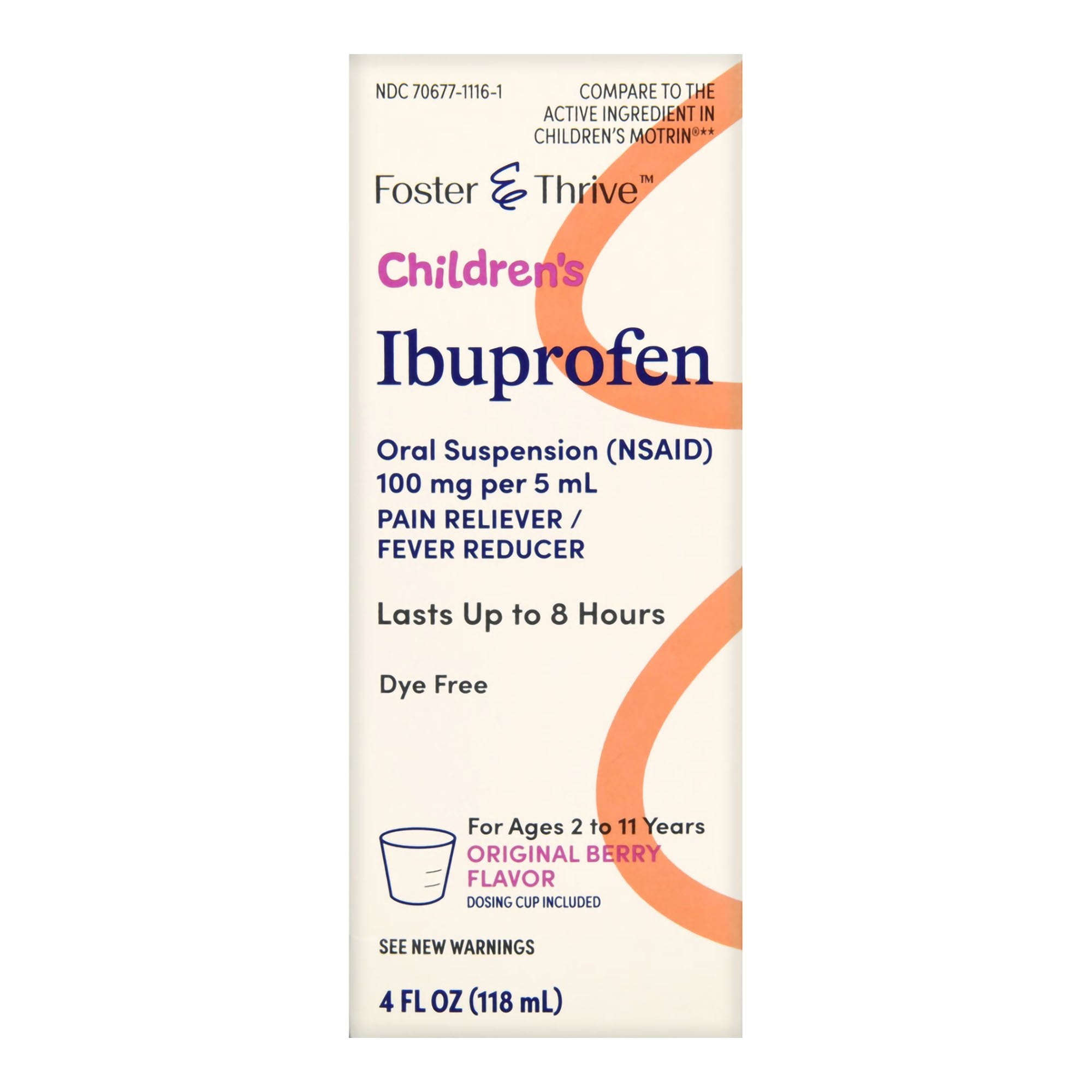 Foster & Thrive™ Children's Ibuprofen Oral Suspension, Original Berry, 4 ounces