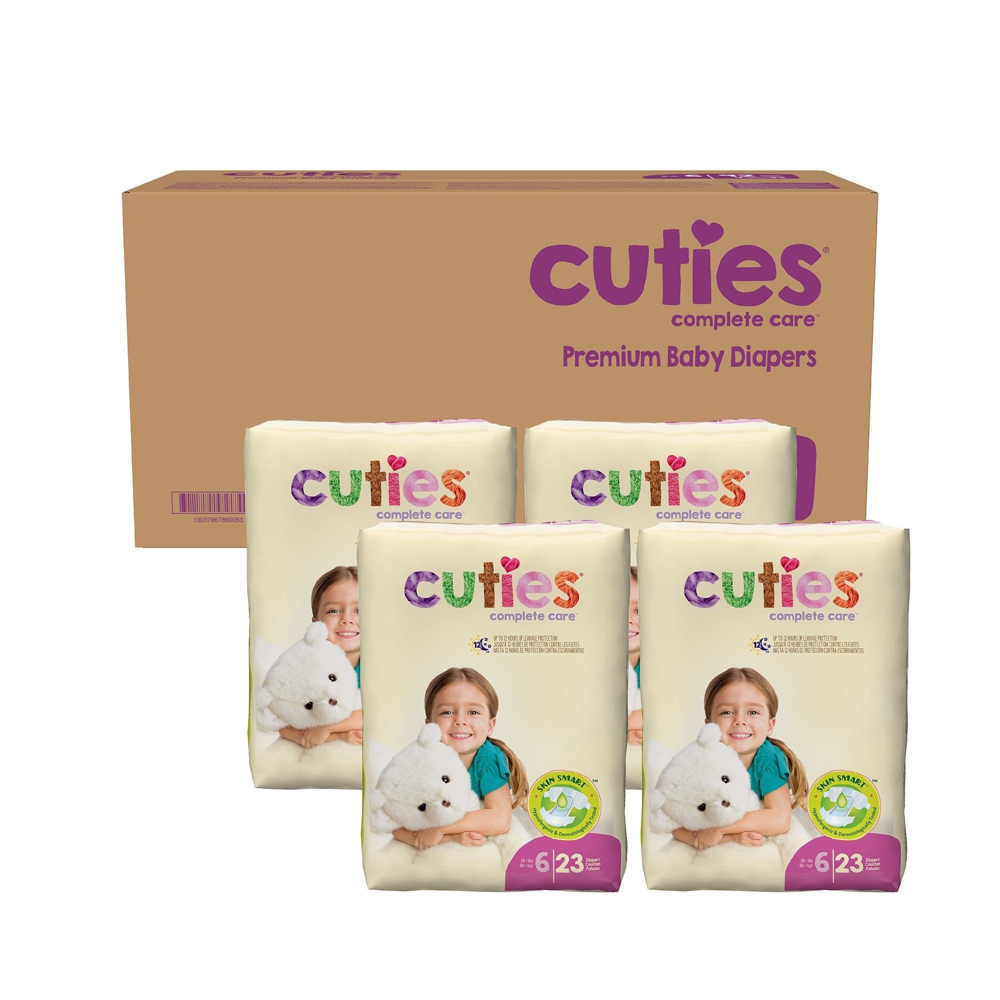 Unisex Baby Diaper Cuties® Complete Care Size 6 Disposable Heavy Absorbency - image 4