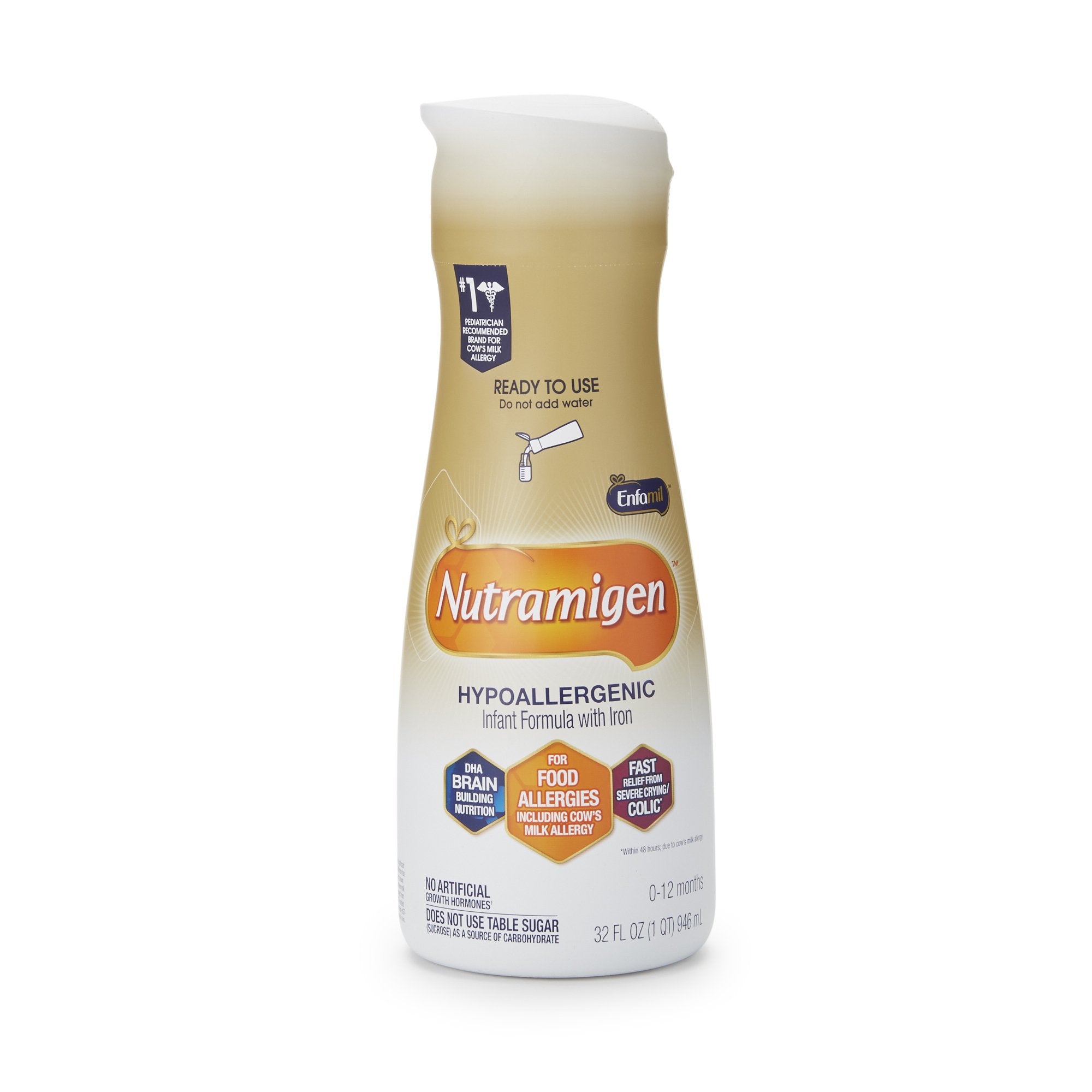 Nutramigen® Ready to Use Infant Formula, 1-quart bottle