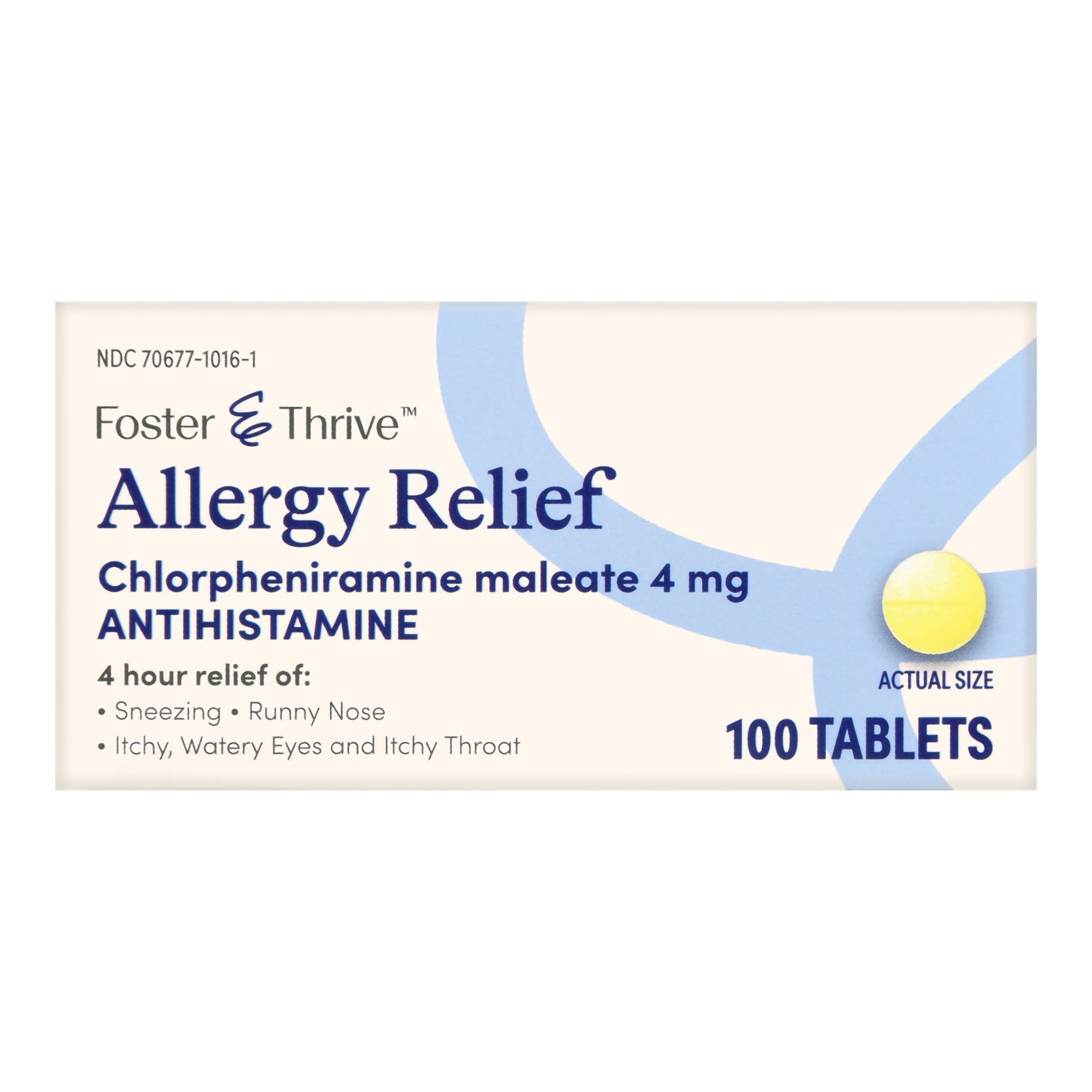 Foster & Thrive™ Allergy Relief Chlorpheniramine Maleate 4 mg Tablets