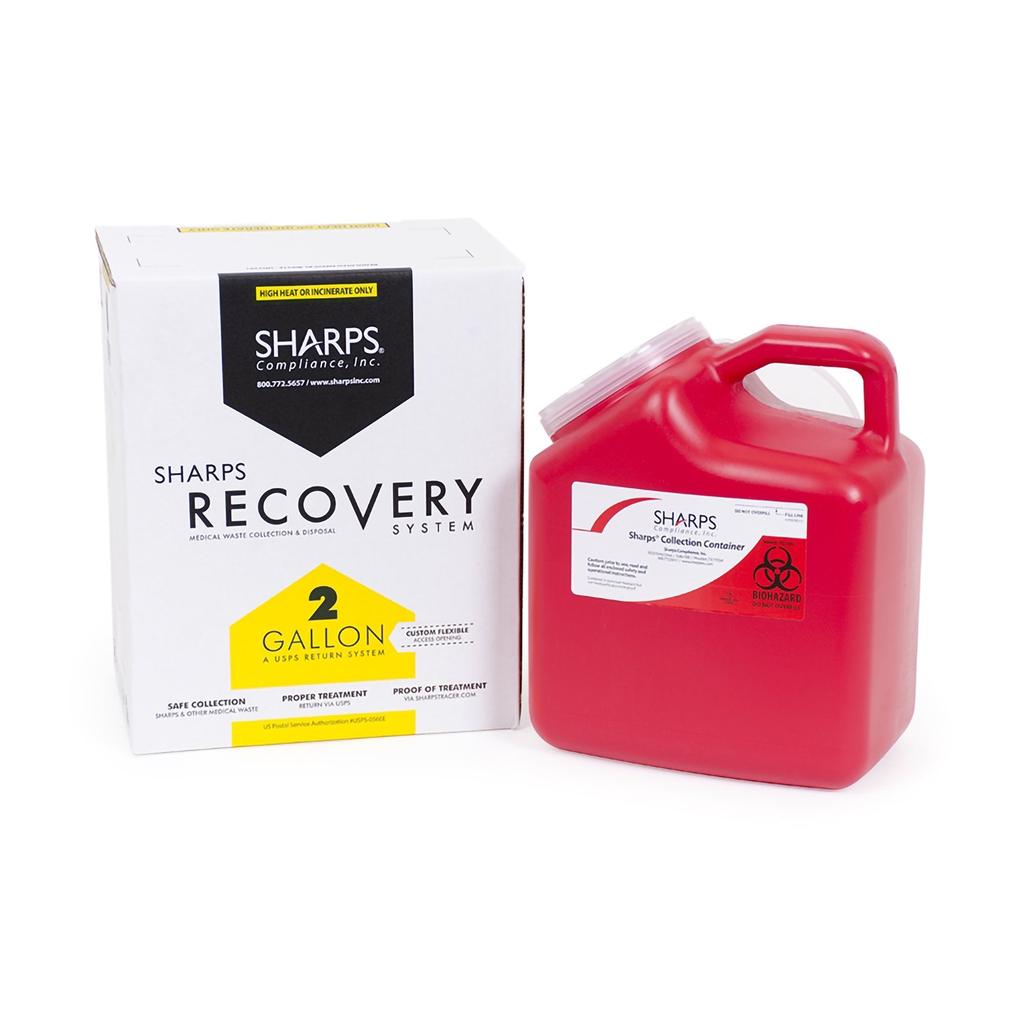 Sharps® Mailback Chemotherapy Container, 2 Gallon