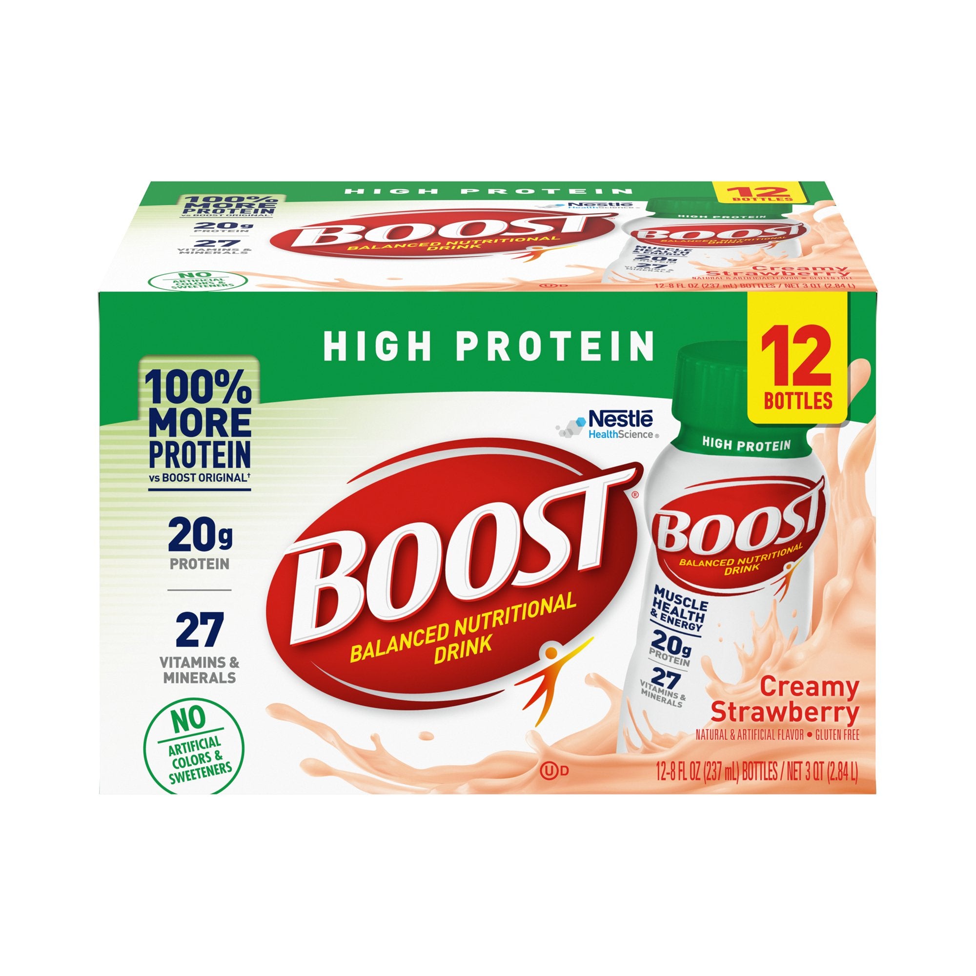 Oral Supplement Boost® High Protein Creamy Strawberry Flavor Liquid 8 oz. Bottle - image 6