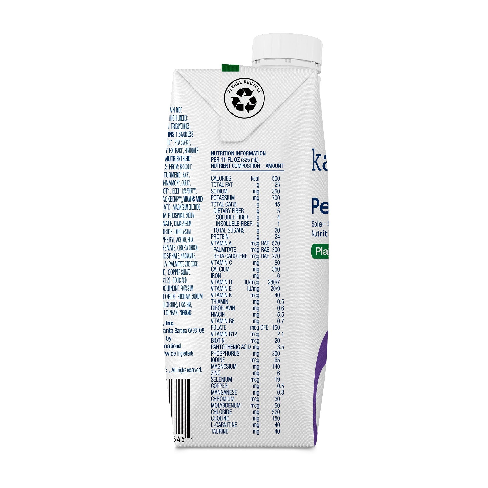 Oral Supplement Kate Farms Peptide 1.5 Plain Flavor Liquid 11 oz. Carton - image 4