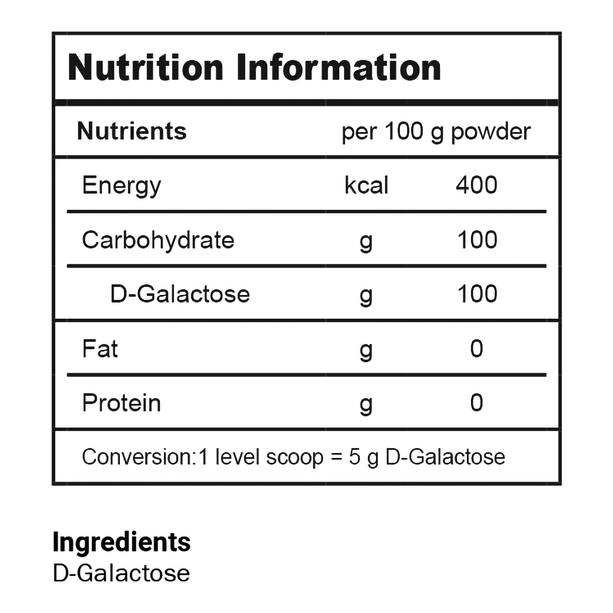 Oral Supplement Galaxtra® Unflavored Powder 375 Gram Jar - image 2