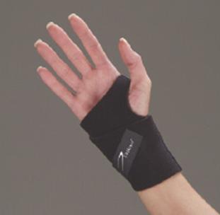 Wrist Support Ambidextrous Wristlet Wraparound Neoprene Left or Right Hand Black One Size Fits Most
