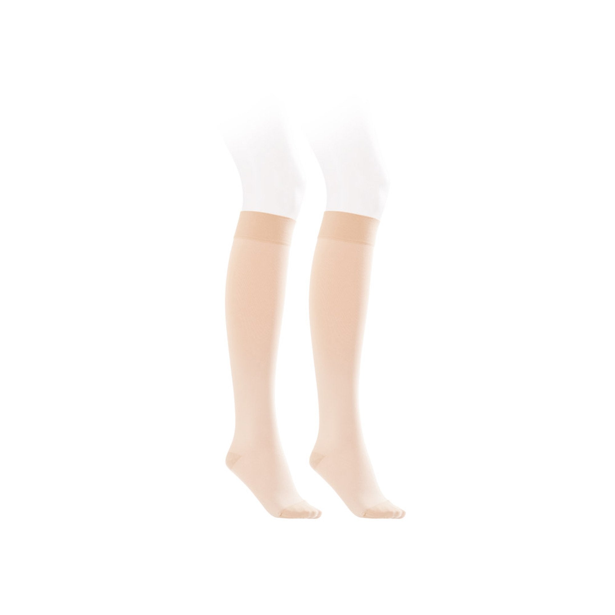 Compression Stocking Jobst® Opaque Knee High Medium Natural Closed Toe