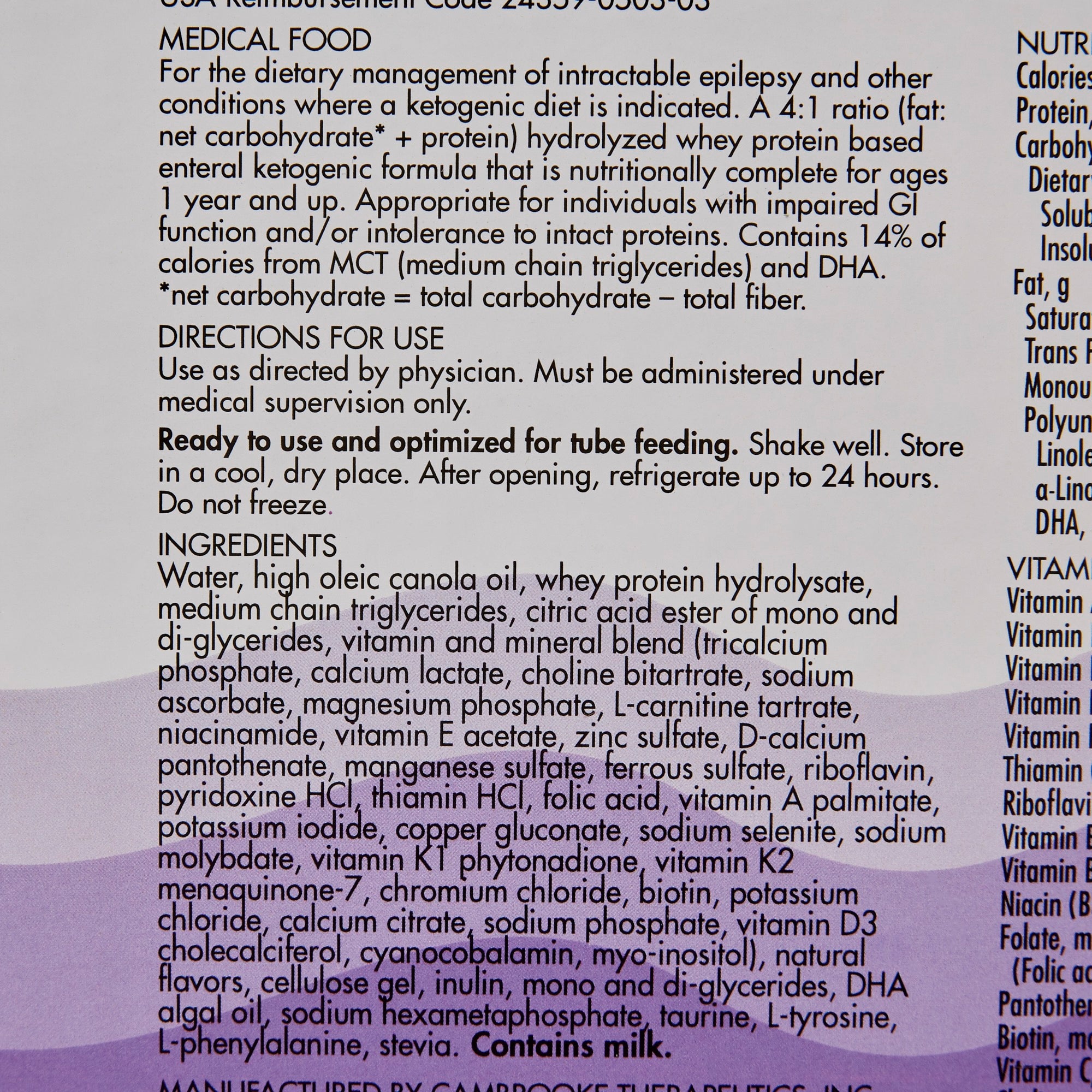 Oral Supplement KetoVie® Peptide 4:1 Unflavored Liquid 8.5 oz. Carton - image 3