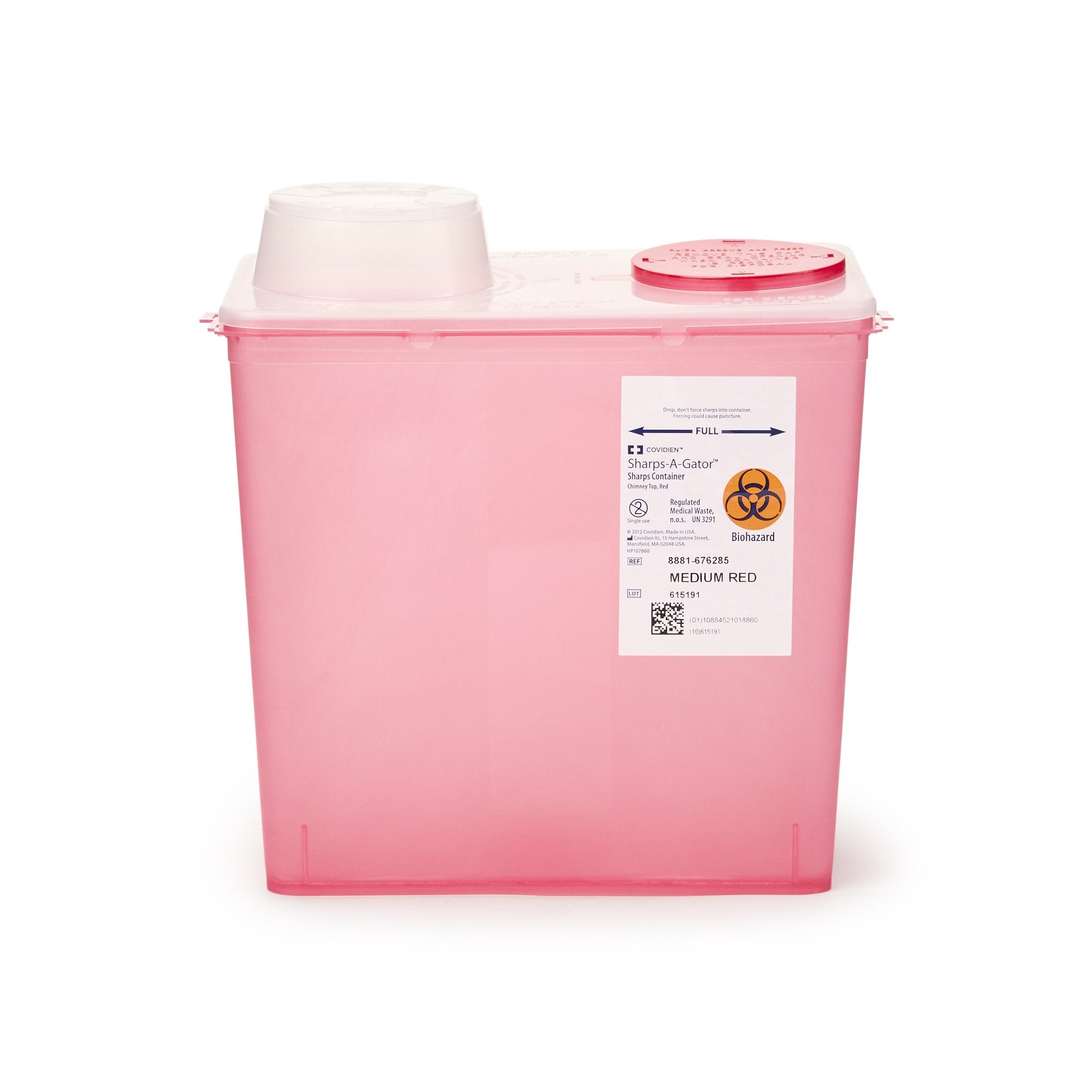 Monoject™ Multi-purpose Sharps Container, 2 Gallon, 10.9 x 10½ x 6¾ Inch