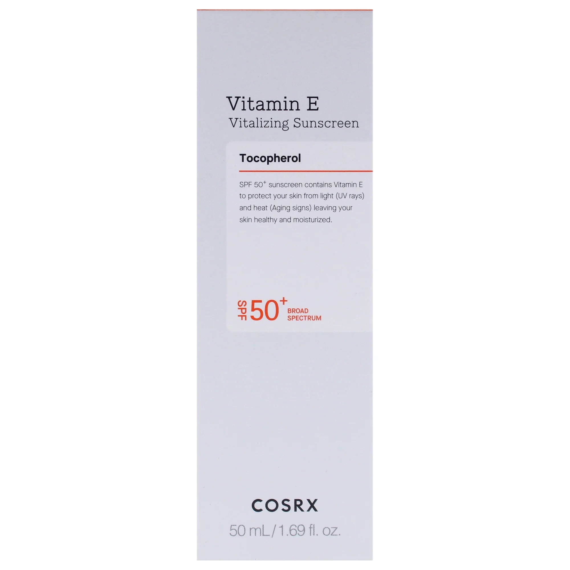 Cosrx Vitamin E Vitalizing Sunscreen SPF 50 plus , 1.69 Oz Sunscreen