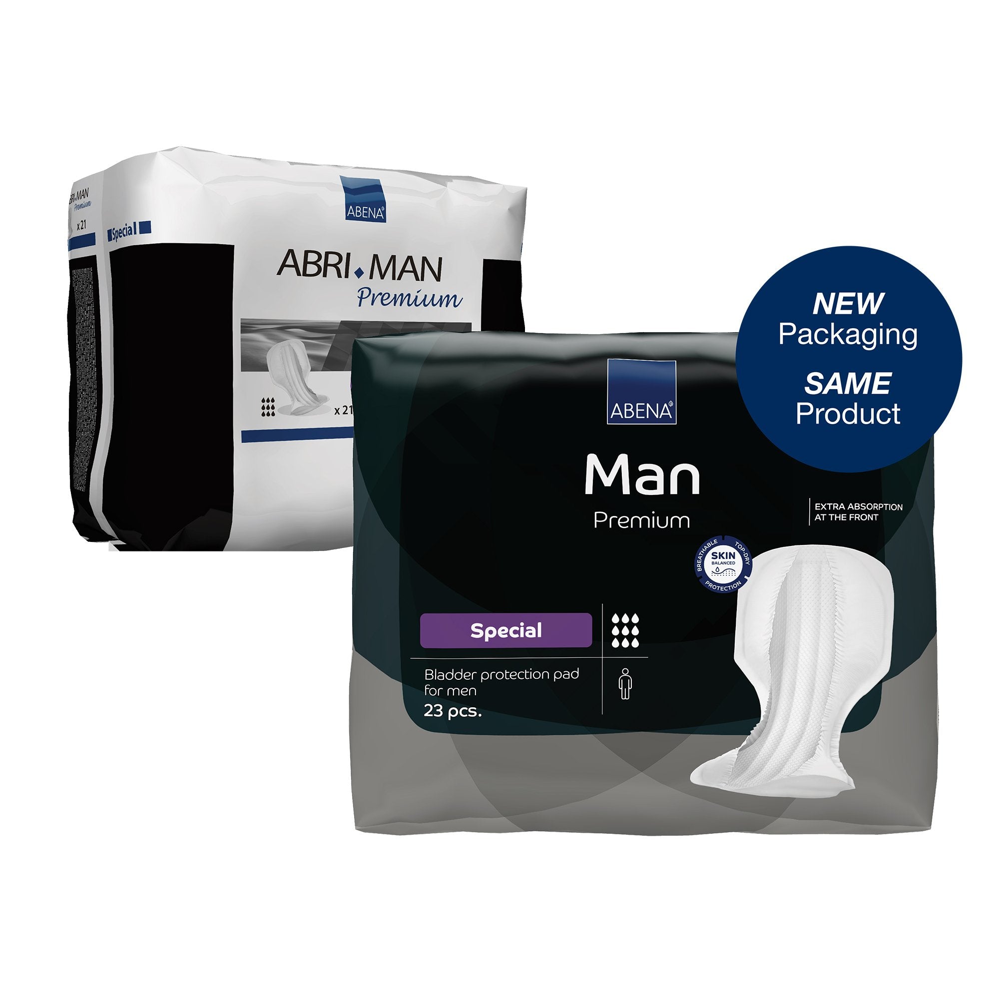 Bladder Control Pad Abena® Premium Man Special 14.5 X 28.7 Inch Heavy Absorbency Fluff / Polymer Core One Size Fits Most - image 2