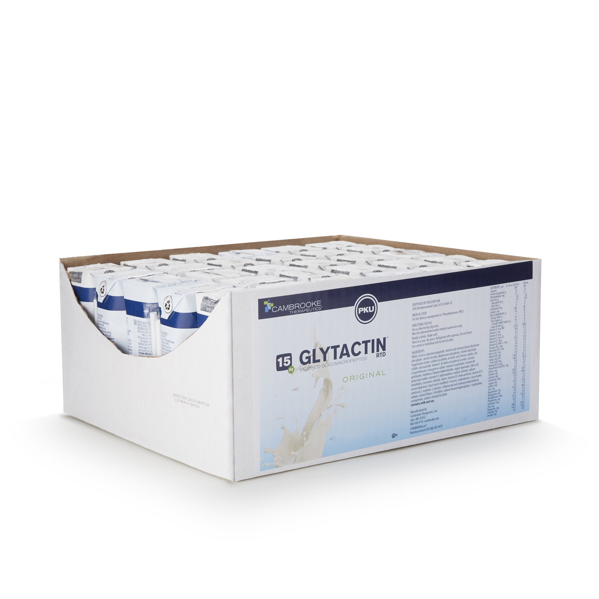 Oral Supplement Glytactin® RTD 15 Original Flavor Liquid 8.3 oz. Carton - image 2