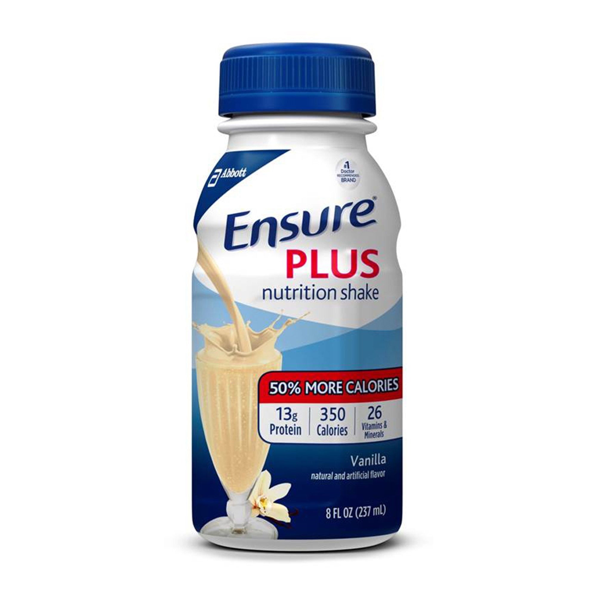 Oral Supplement Ensure® Plus Nutrition Shake Vanilla Flavor Liquid 8 oz. Bottle