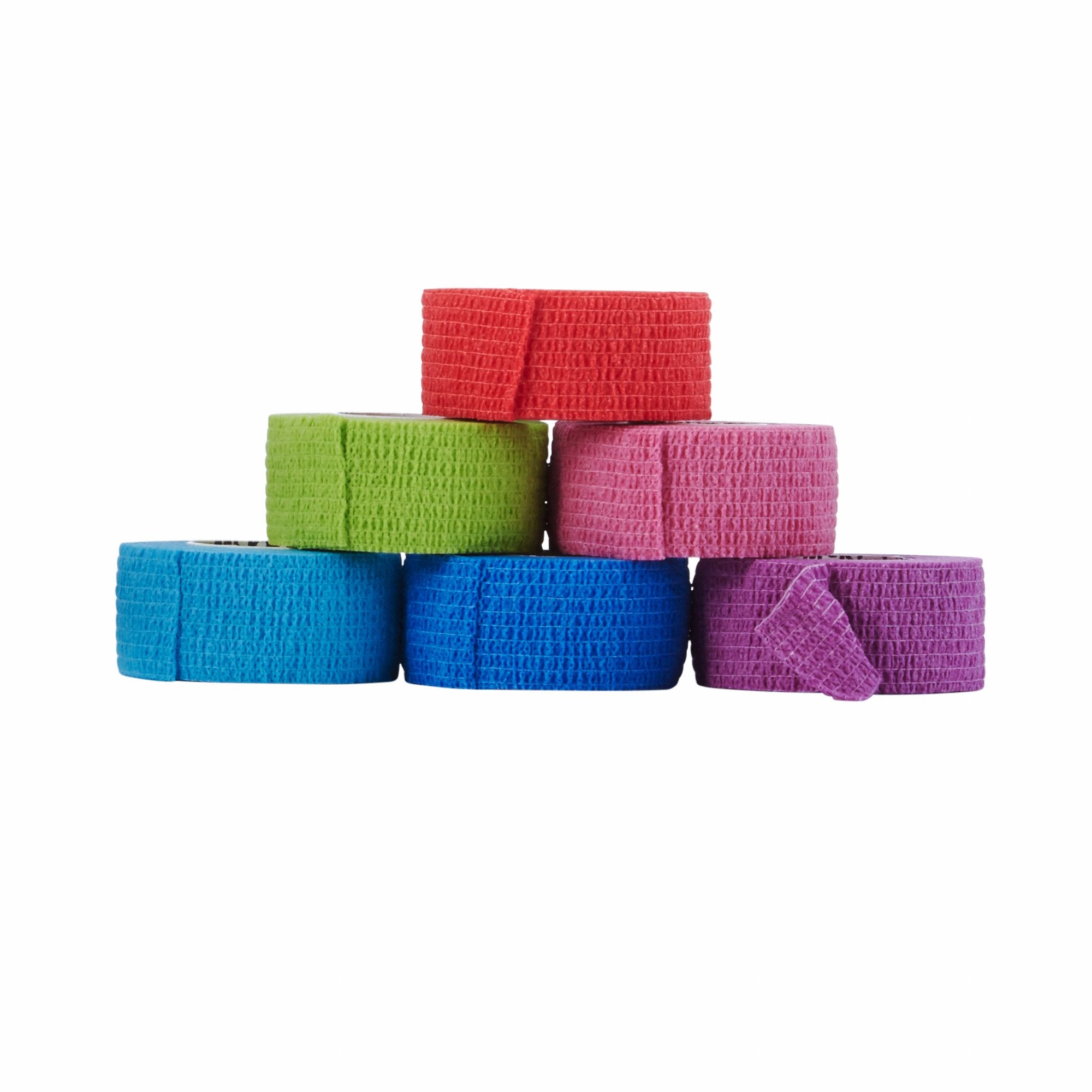 Cohesive Bandage McKesson 1 Inch X 5 Yard Self-adherent Closure Purple / Pink / Green / Light Blue / Royal Blue / Red NonSterile Standard Compression - image 2