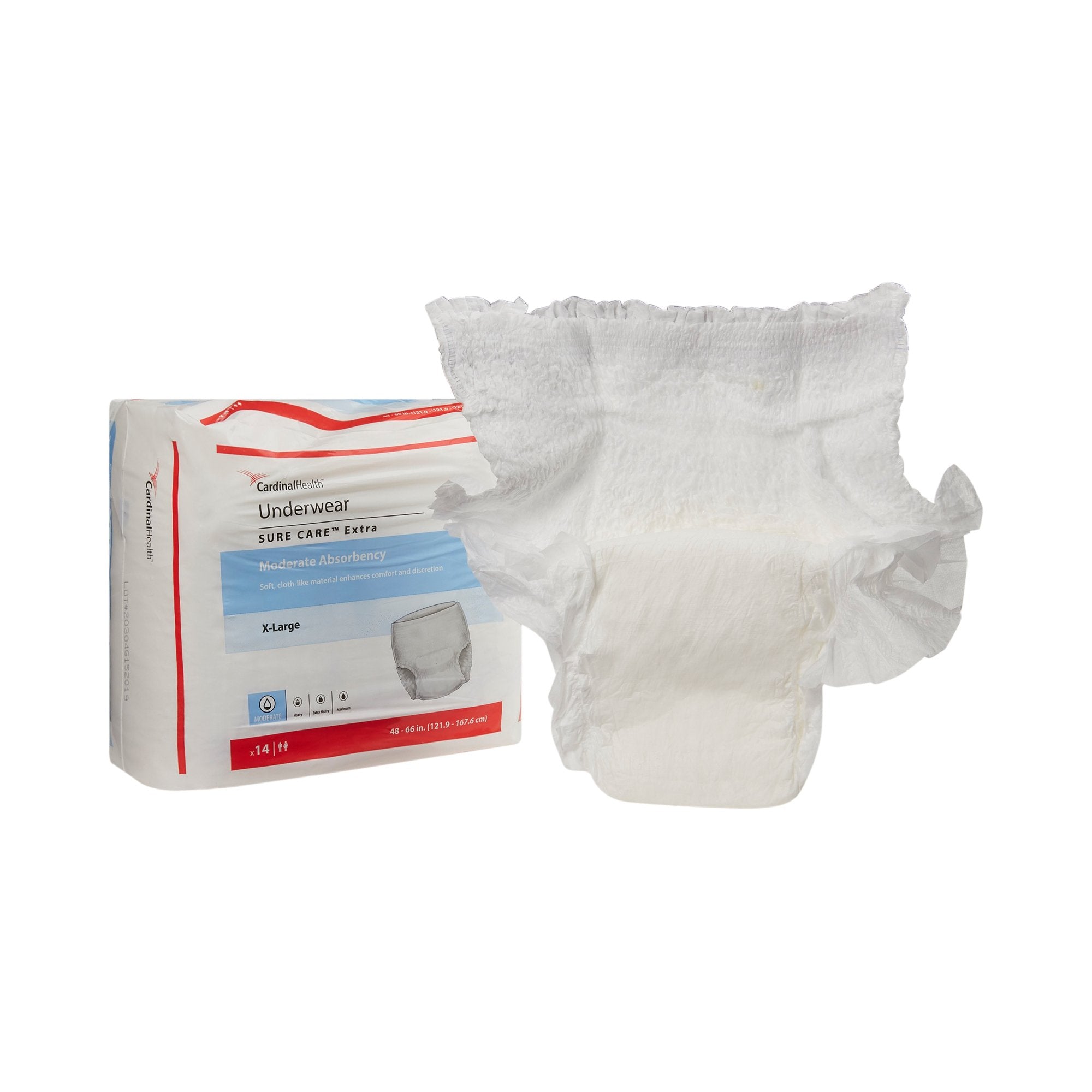 Sure Care™ Extra Moderate Absorbency Incontinence Underwear, X-Large