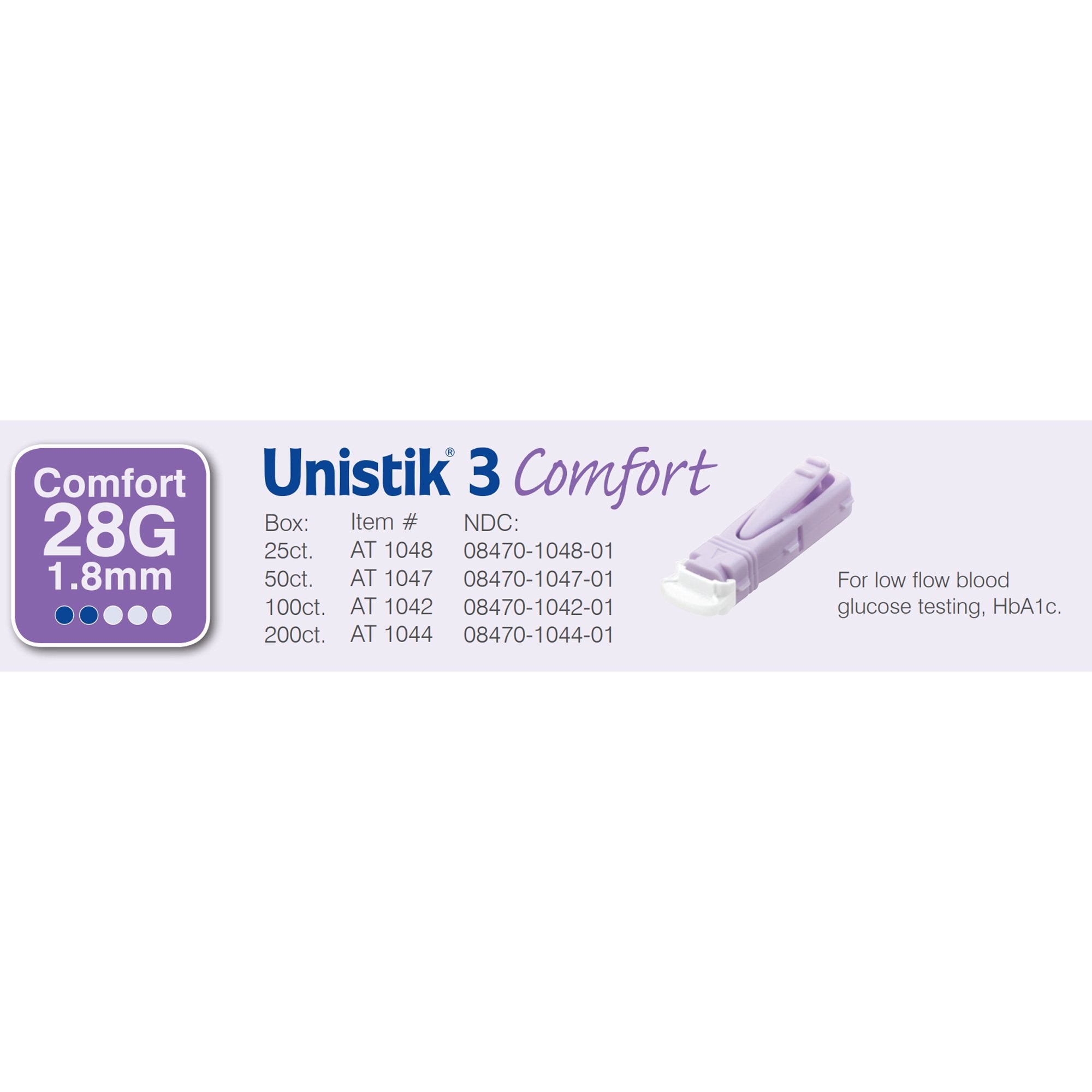 Safety Lancet Unistik 3 28 Gauge Retractable Push Button Activation Finger - image 5
