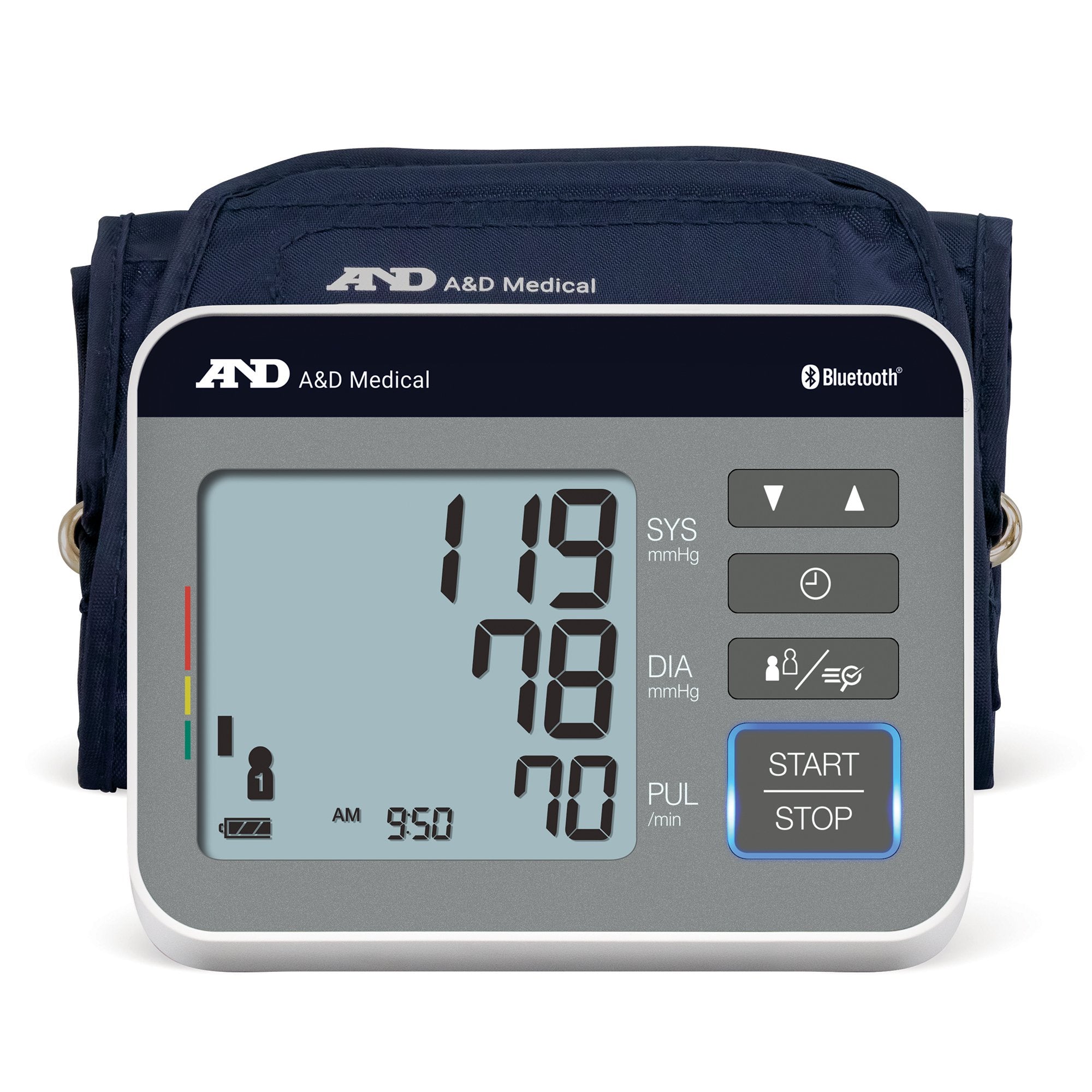 Home Automatic Digital Blood Pressure Monitor AND Wide Cuff Nylon Cuff 22 to 42 cm Desk Model - image 2