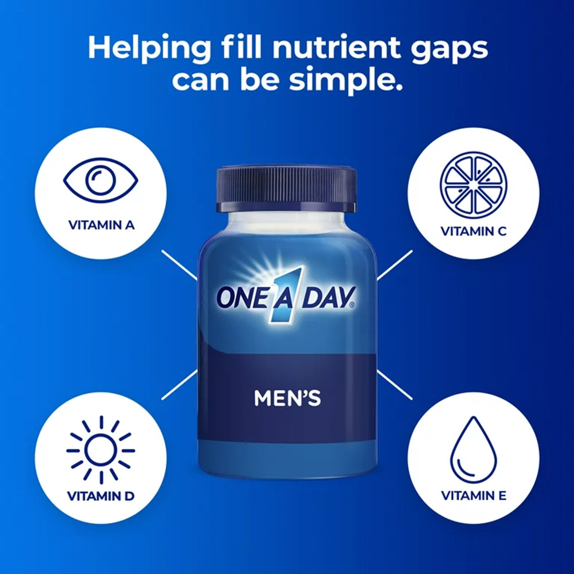 Multivitamin Supplement One A Day® Men's Complete Tablet 60 per Bottle - image 5