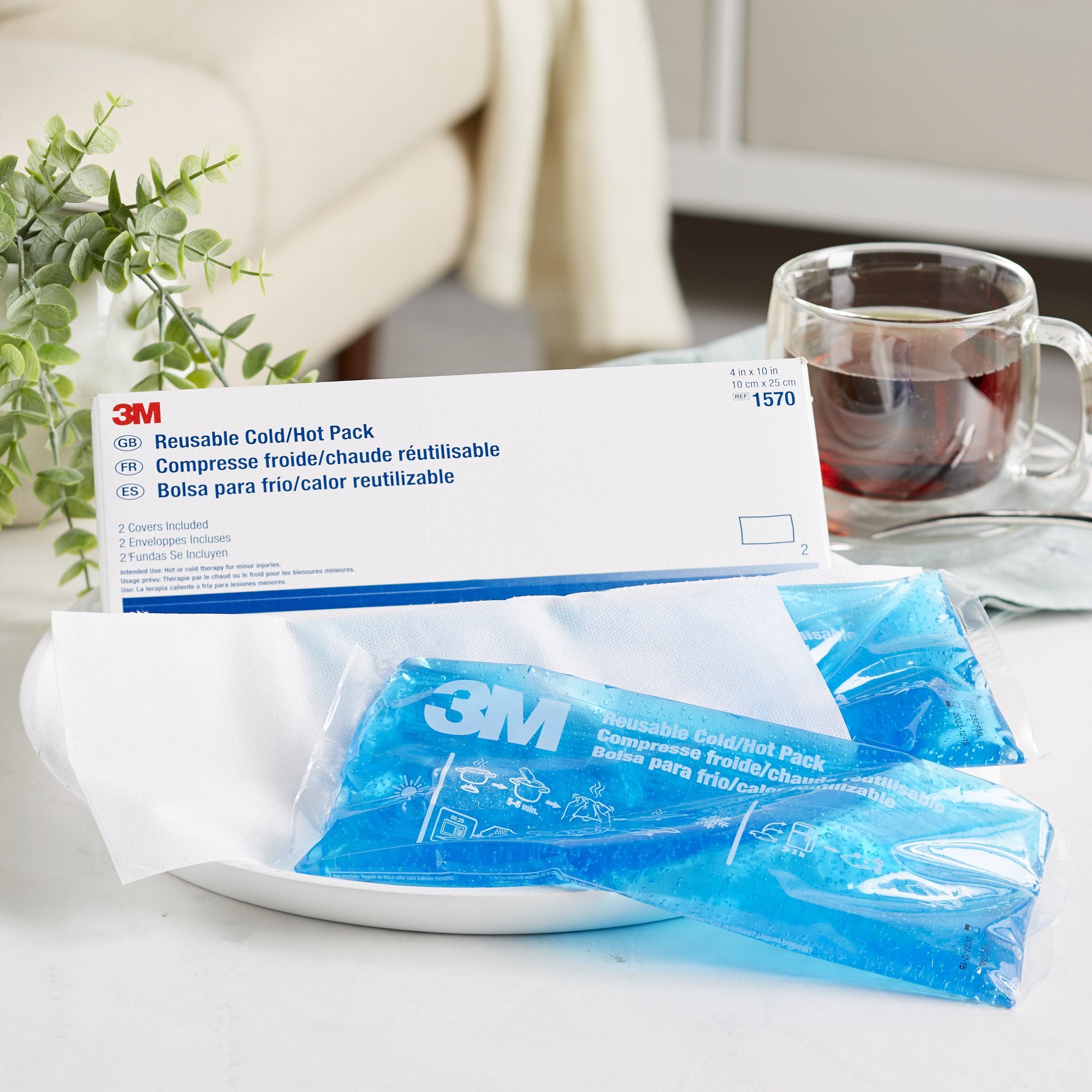 Hot / Cold Pack 3M™ General Purpose One Size Fits Most 4 X 10 Inch Plastic / Gel Reusable - image 5
